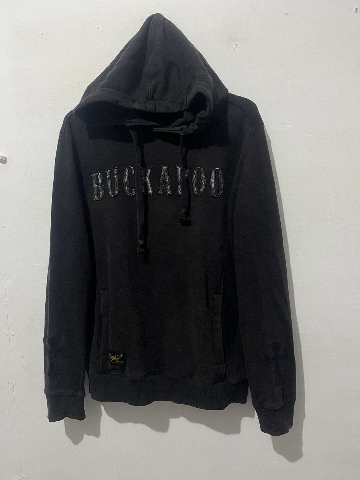 Beauty Beast Hoodie BUCKAROO Washed Black Gothic Cross Edition ( Size US XL / EU 56 / 4 - 5 Thumbnail