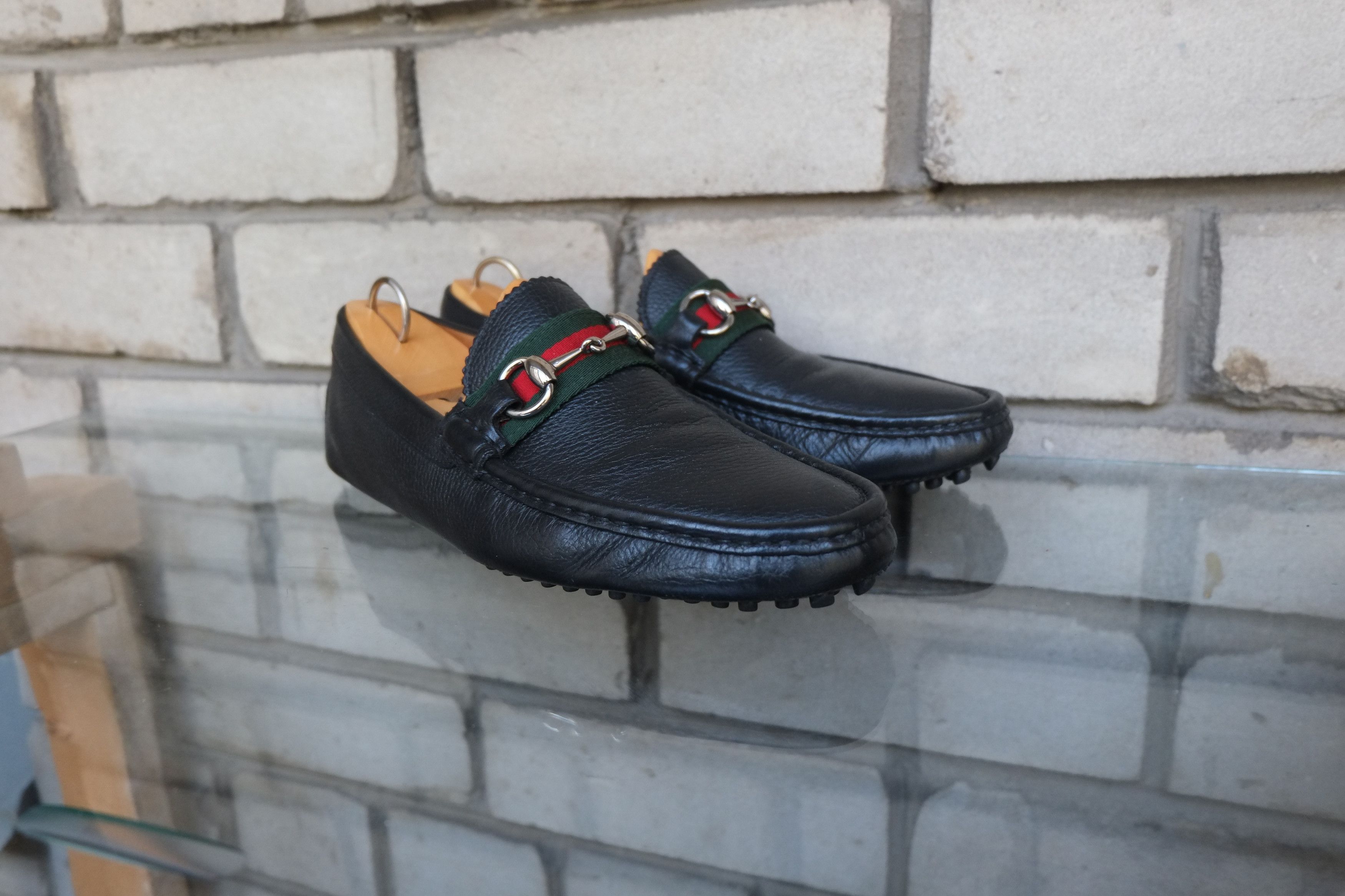 Gucci Gucci Damo Horsebit Loafers Black Moccasin Ferragamo Prada Size US 7.5 / EU 40-41 - 2 Thumbnail