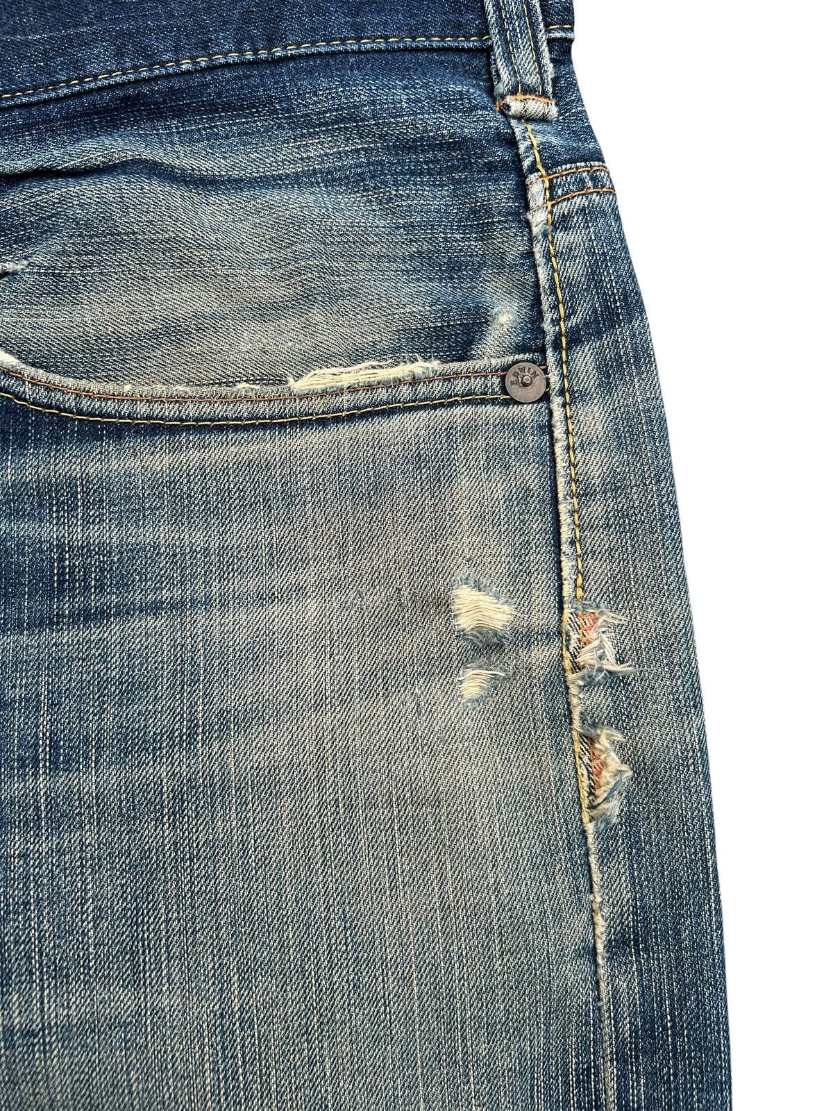 Kapital Vintage Edwin 505V Selvedge Thrashed Denim Jeans Size US 40 / EU 56 - 7 Thumbnail