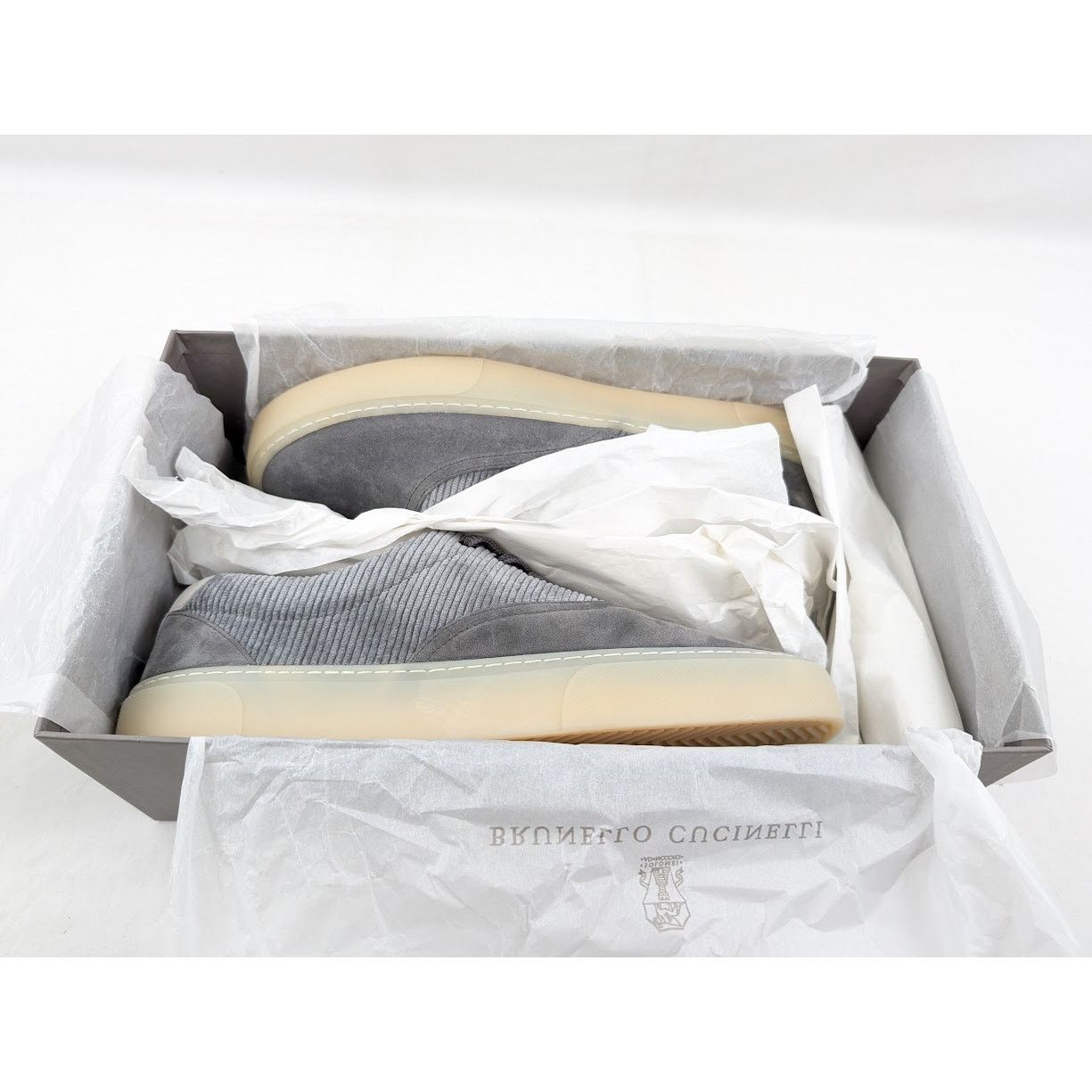 Brunello Cucinelli o1rshd1 Low-Top Sneakers in Gray Size US 12 / EU 45 - 19 Thumbnail