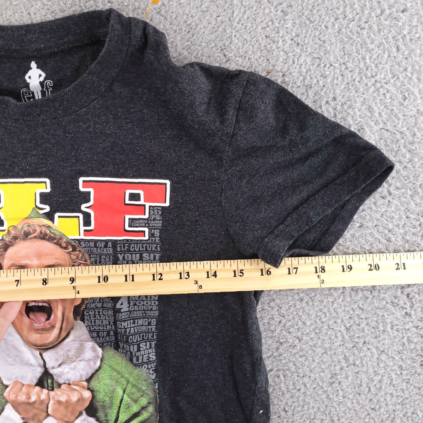 Vintage Elf T-Shirt Women’s Small Black Short Sleeve Christmas Shirt Mens? Size S / US 4 / IT 40 - 4 Thumbnail