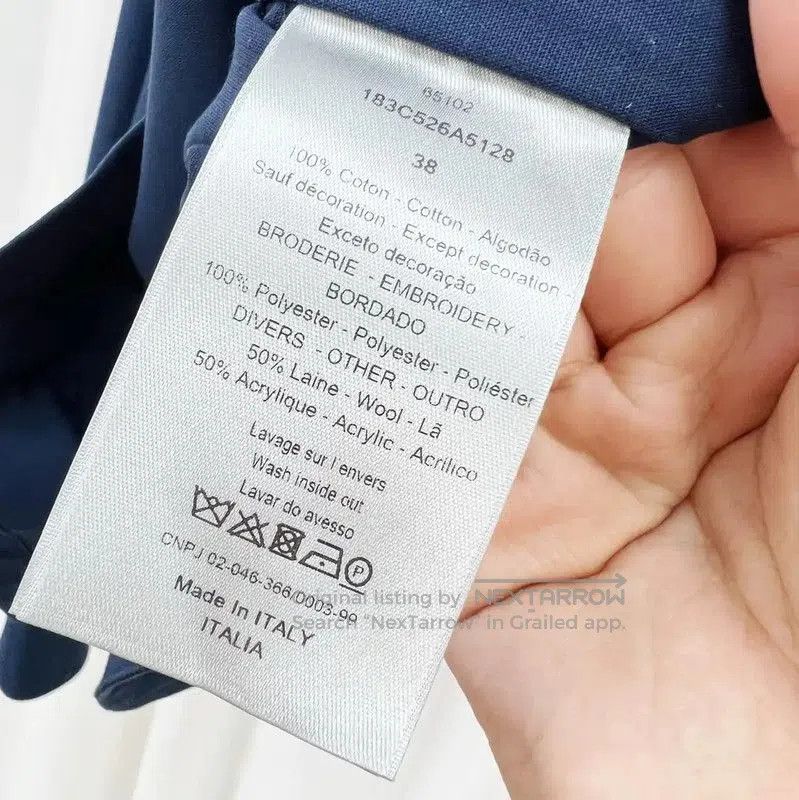 Dior Dior Men's Long Sleeve Navy Cotton Jacket . Size US M / EU 48-50 / 2 - 6 Thumbnail
