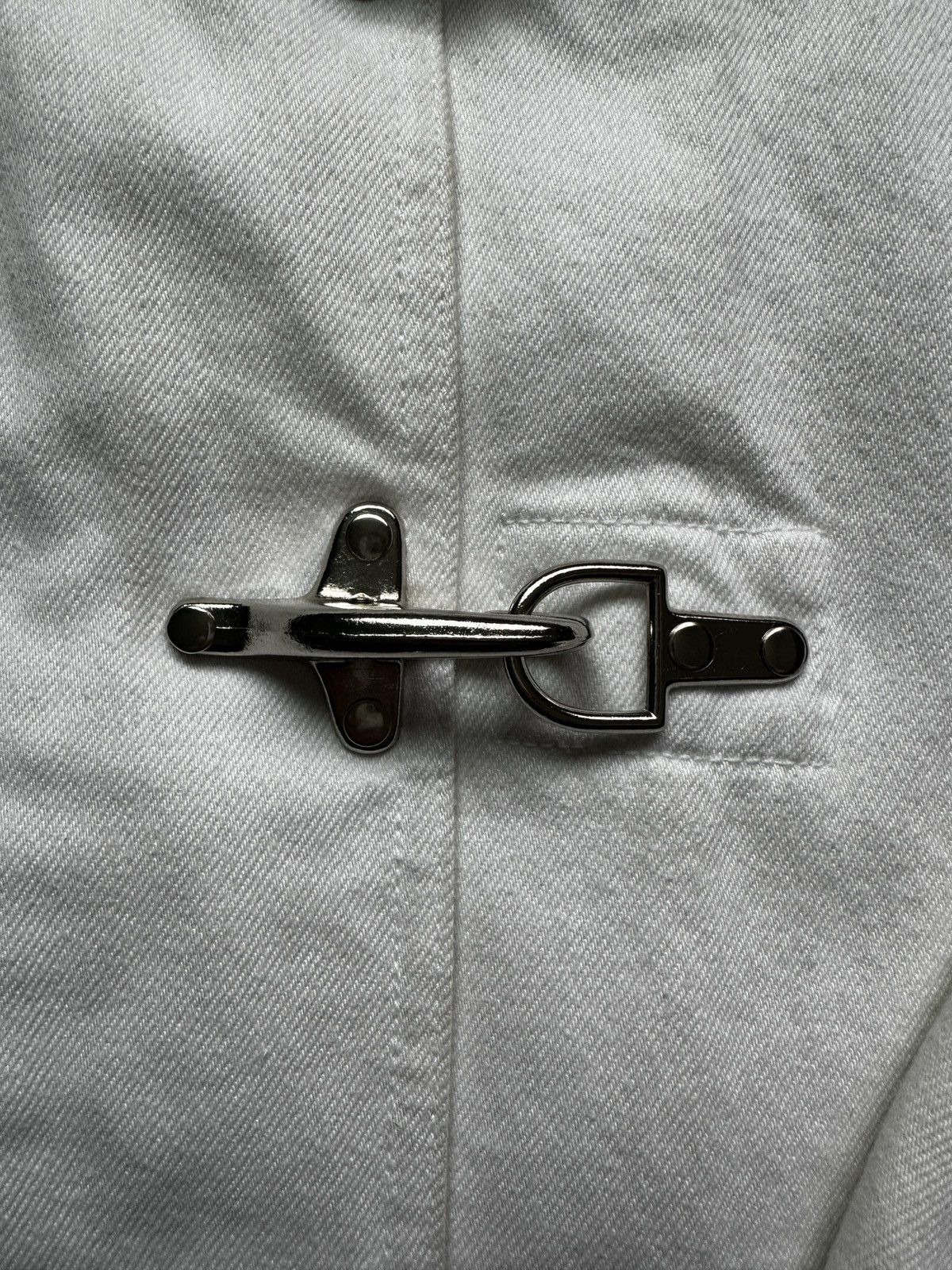 Ralph Lauren Vintage White Denim Fireman Jacket Size: Small (S) Size US S / EU 44-46 / 1 - 3 Thumbnail