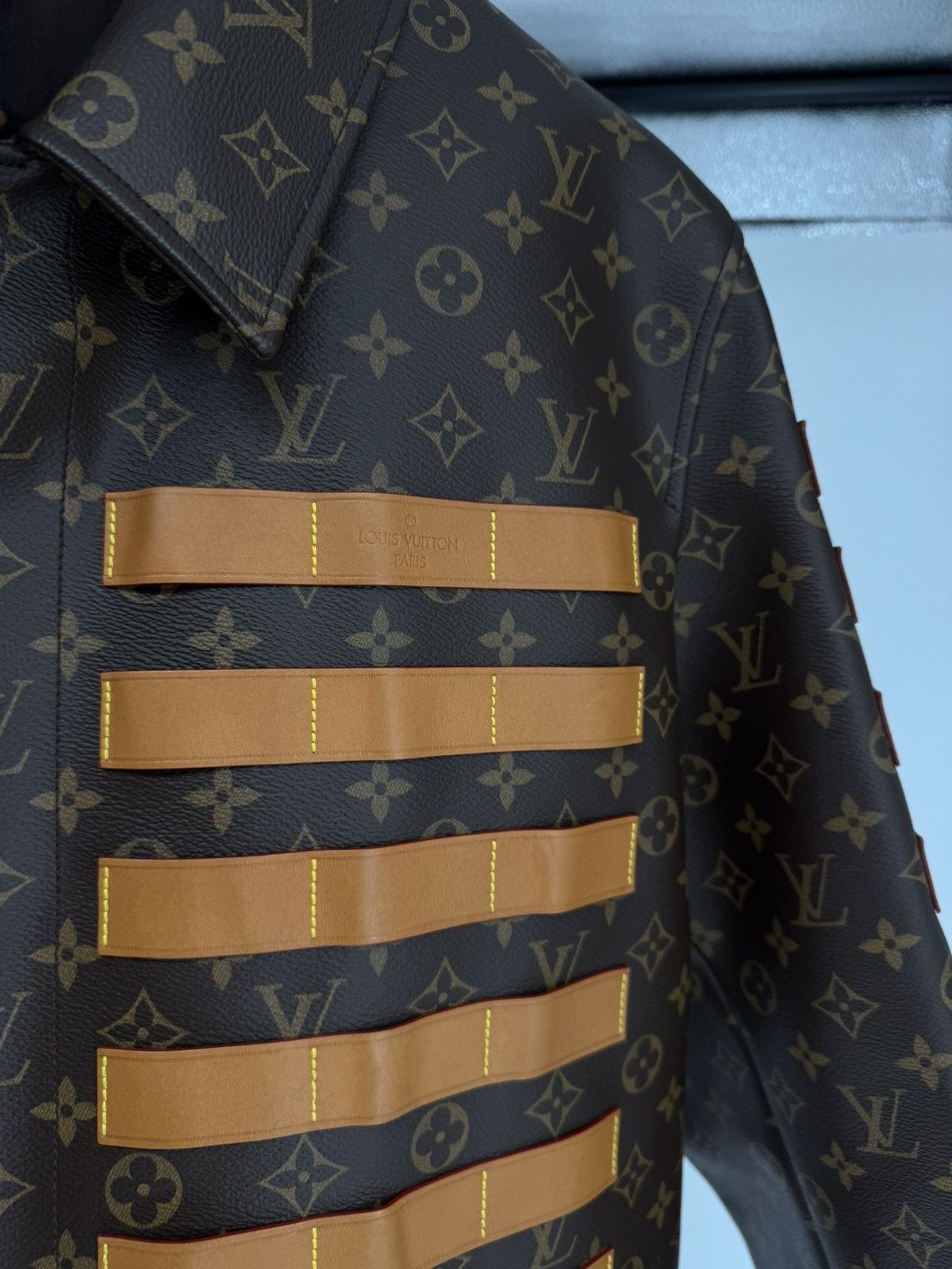 Louis Vuitton Louis Vuitton x Nigo Varsity Monogram Leather Jacket Size US L / EU 52-54 / 3 - 4 Thumbnail