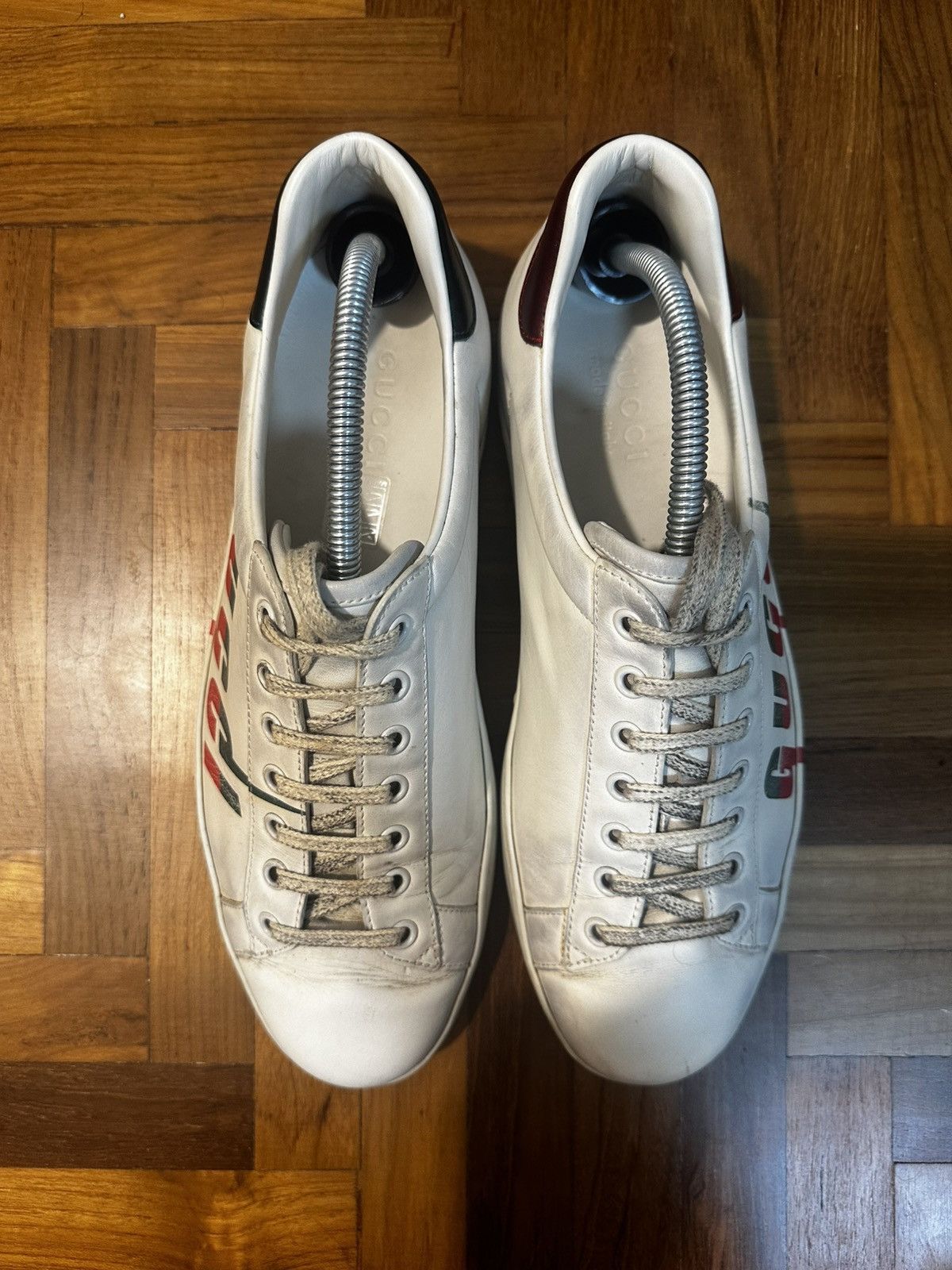 Gucci Gucci Ace Blade Distressed Sneaker Size US 8.5 / EU 41-42 - 5 Thumbnail