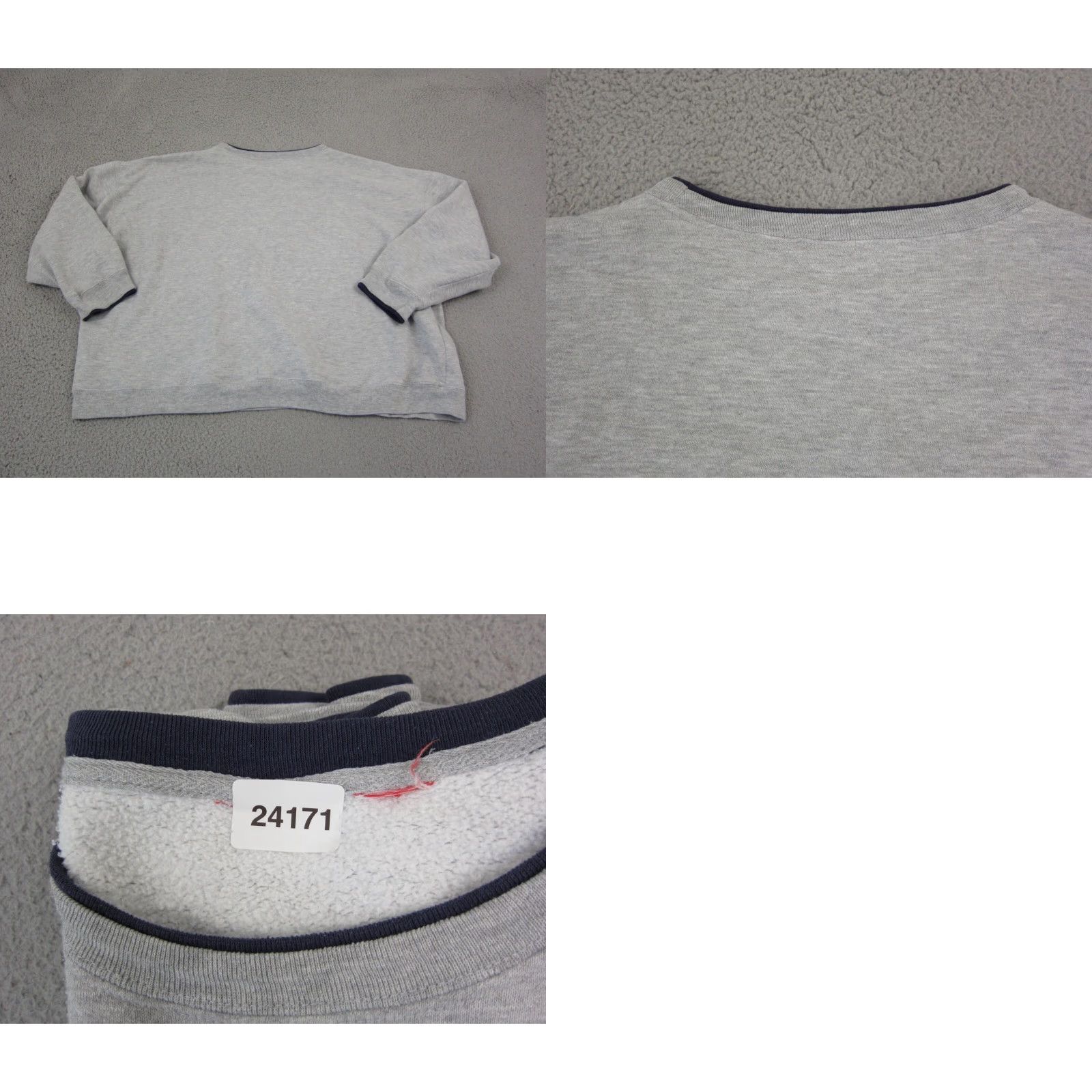 Vintage VINTAGE Coca-Cola Sweatshirt Womens L Gray Crew Neck Pullover 90s Boxy Raglan Long Sleeve Knit Fleece Slim Fit Thrifts Size L / US 10 / IT 46 - 8 Thumbnail