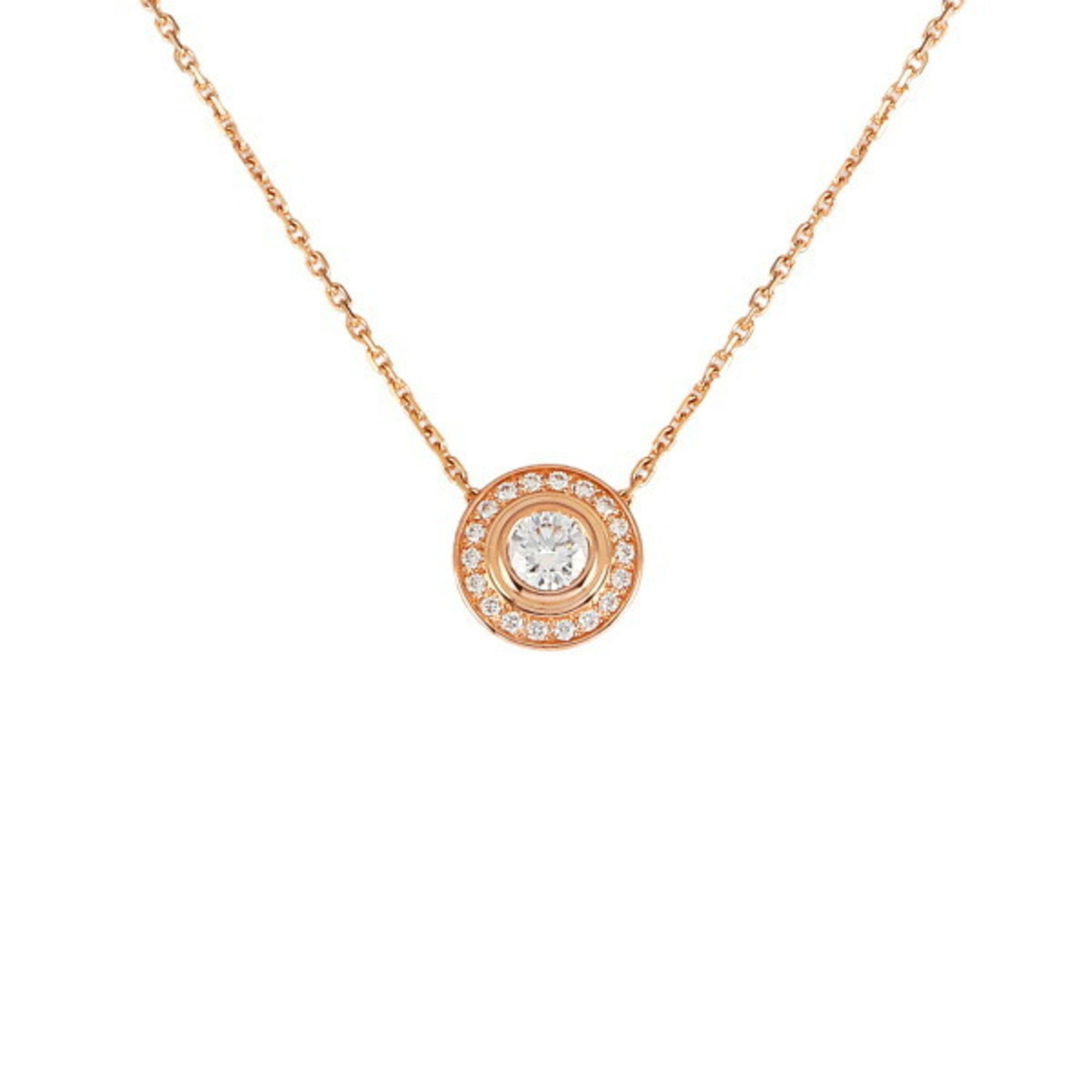 image of Cartier D'amour (Diaman Leger) K18Pg Pink Gold Necklace, Women's