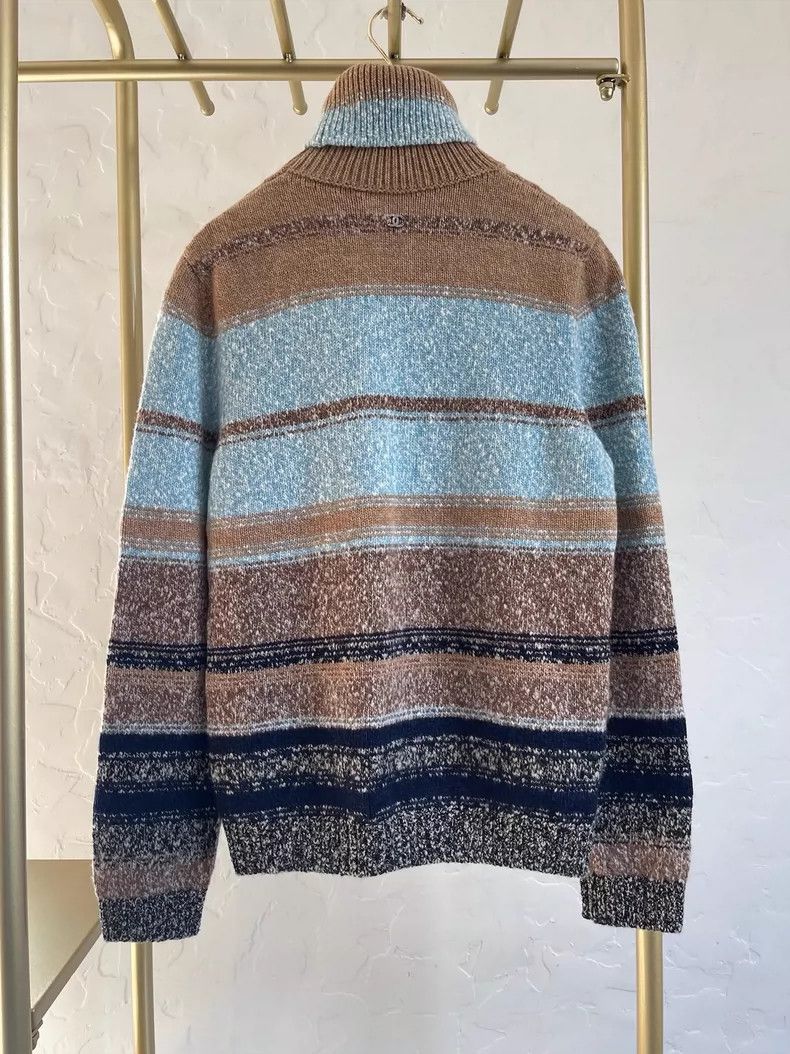 Chanel Chanel Ski series blue sweater Size XXS / US 00 / IT 34 - 2 Thumbnail