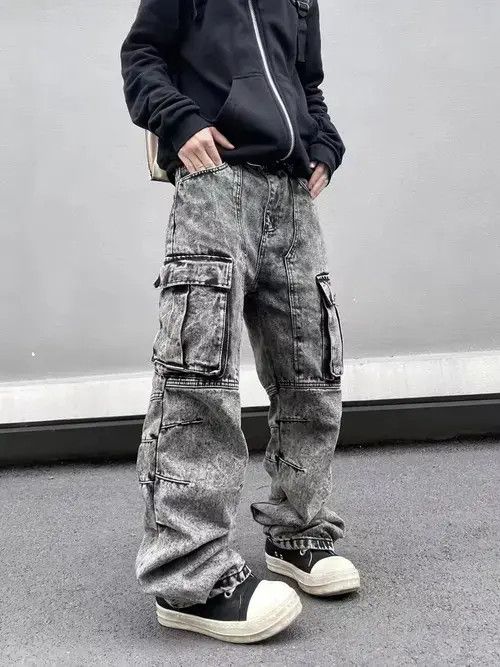 Japanese Brand × Jean Street washed gray grunge bootcut jeans Size US 32 / EU 48 - 2 Thumbnail