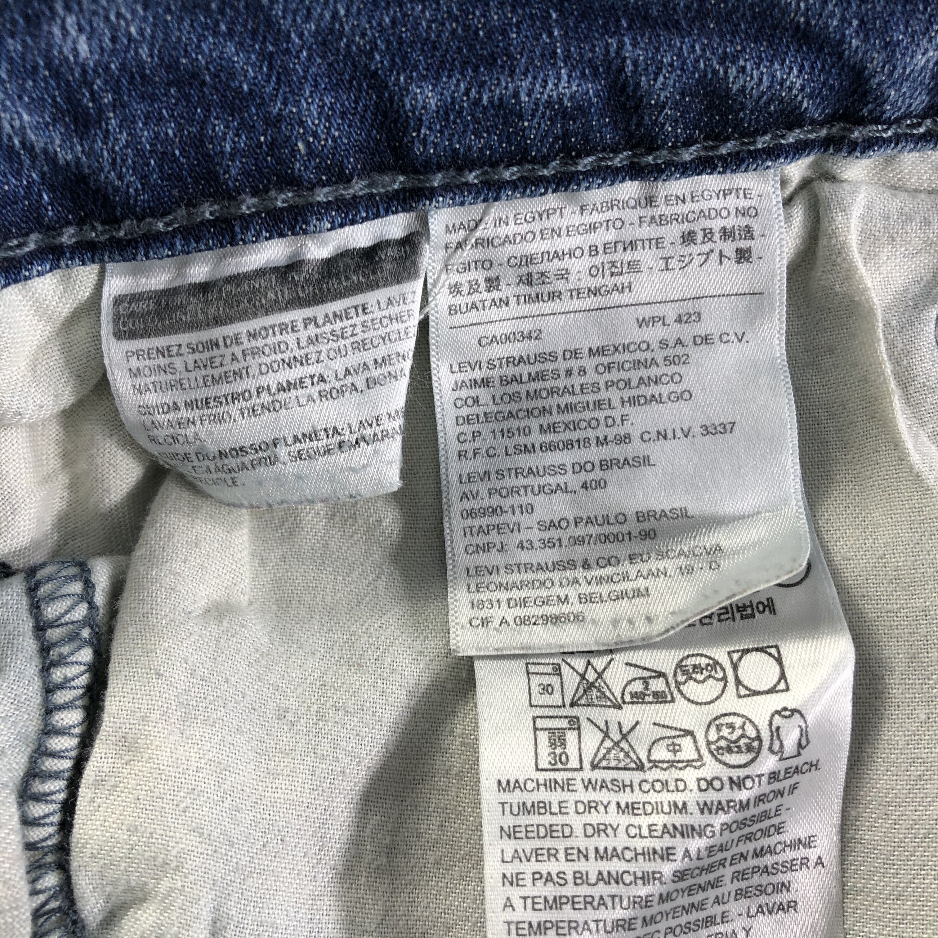 Levi's Vintage Blue Wash Levis 514 Jeans-J3183 Size US 36 / EU 52 - 10 Thumbnail
