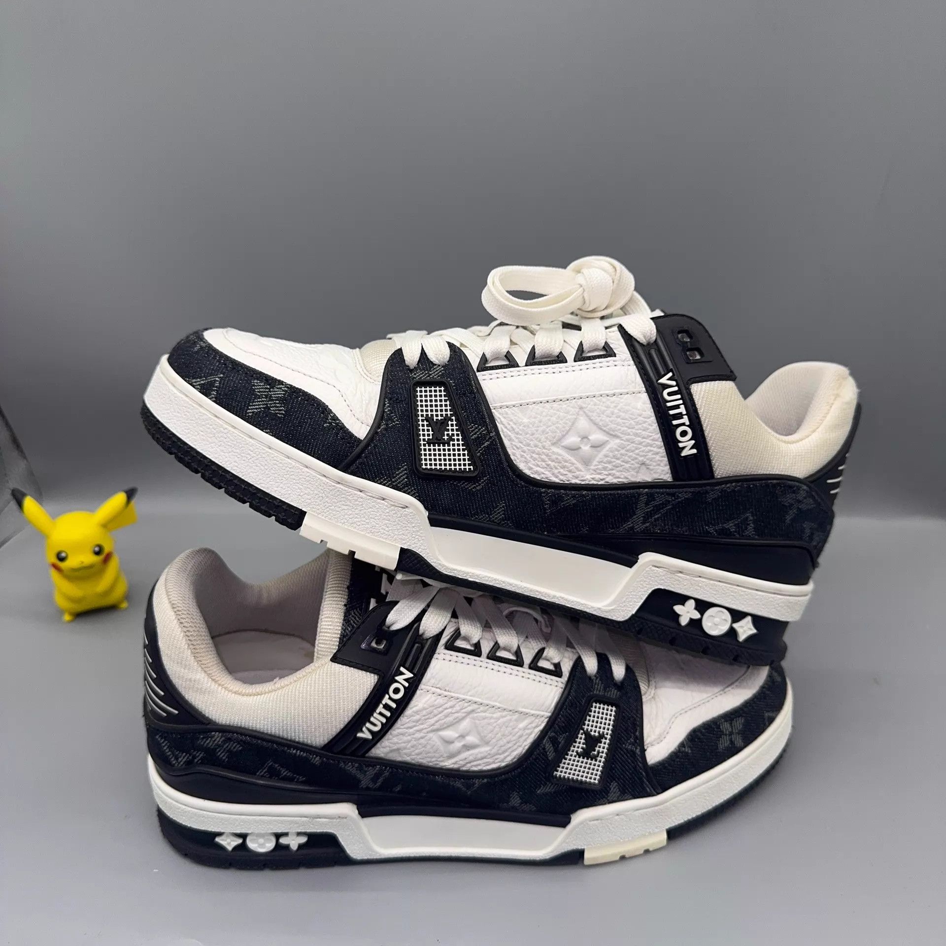 Louis Vuitton LOUIS VUITTON Trainer Panda White/Black 39.5 Size US 6.5 / EU 39-40 - 5 Thumbnail
