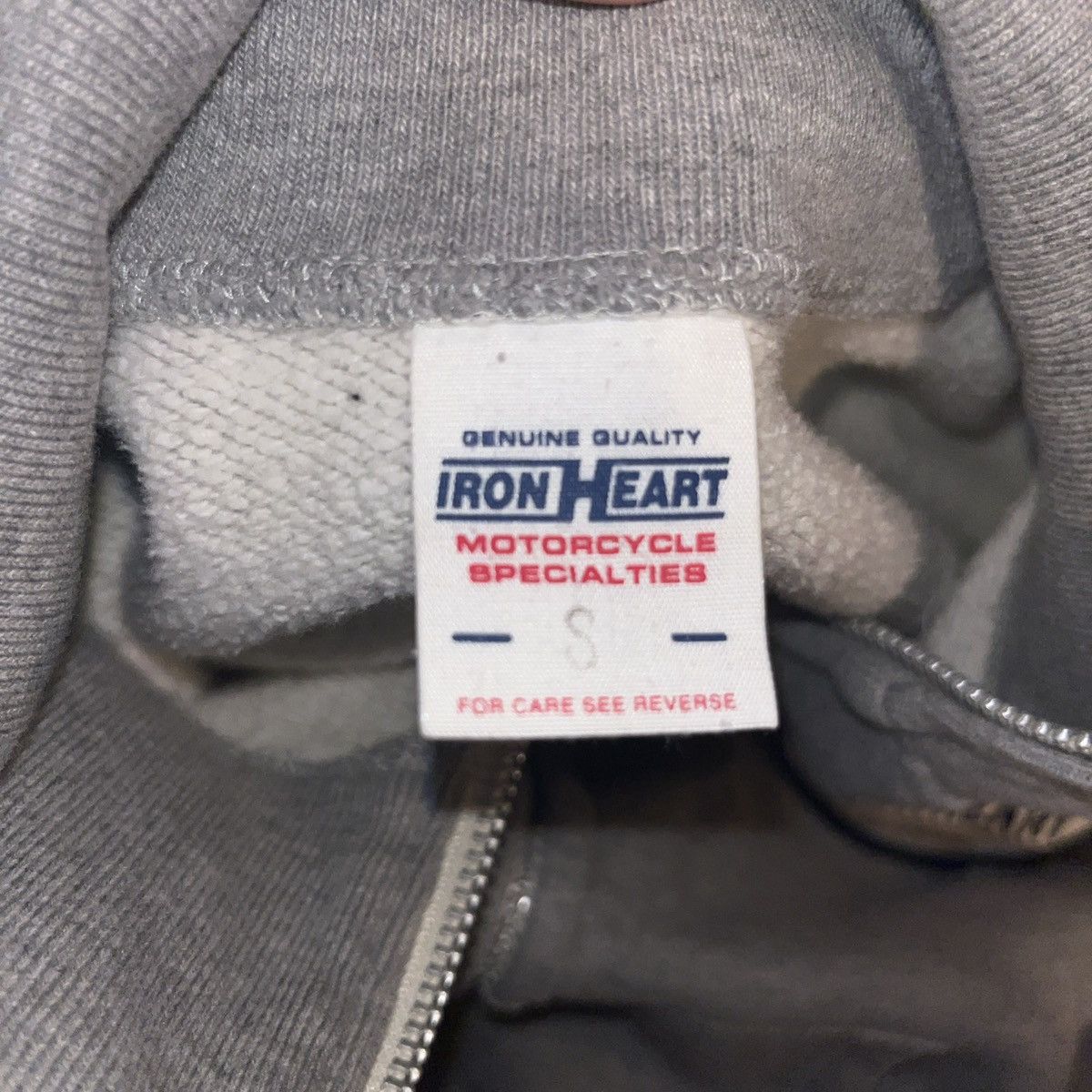 Iron Heart Ironheart Gray Zip-Up Sweater Size Small Size US S / EU 44-46 / 1 - 3 Thumbnail