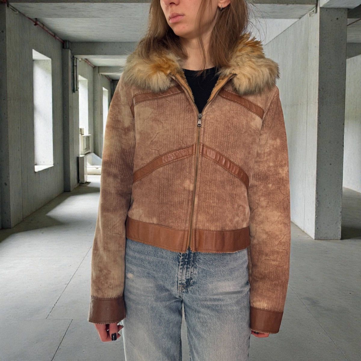 Japanese Brand Japanese Style Vintage Faux Fur Cropped Jacket Size M / US 6-8 / IT 42-44 - 2 Thumbnail