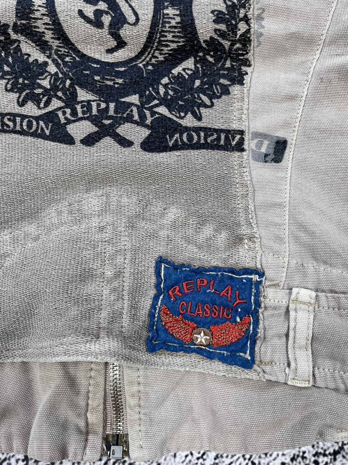 Japanese Brand Vintage Japanese Biker Grunge Replay Logo Jacket size S Size S / US 4 / IT 40 - 4 Thumbnail