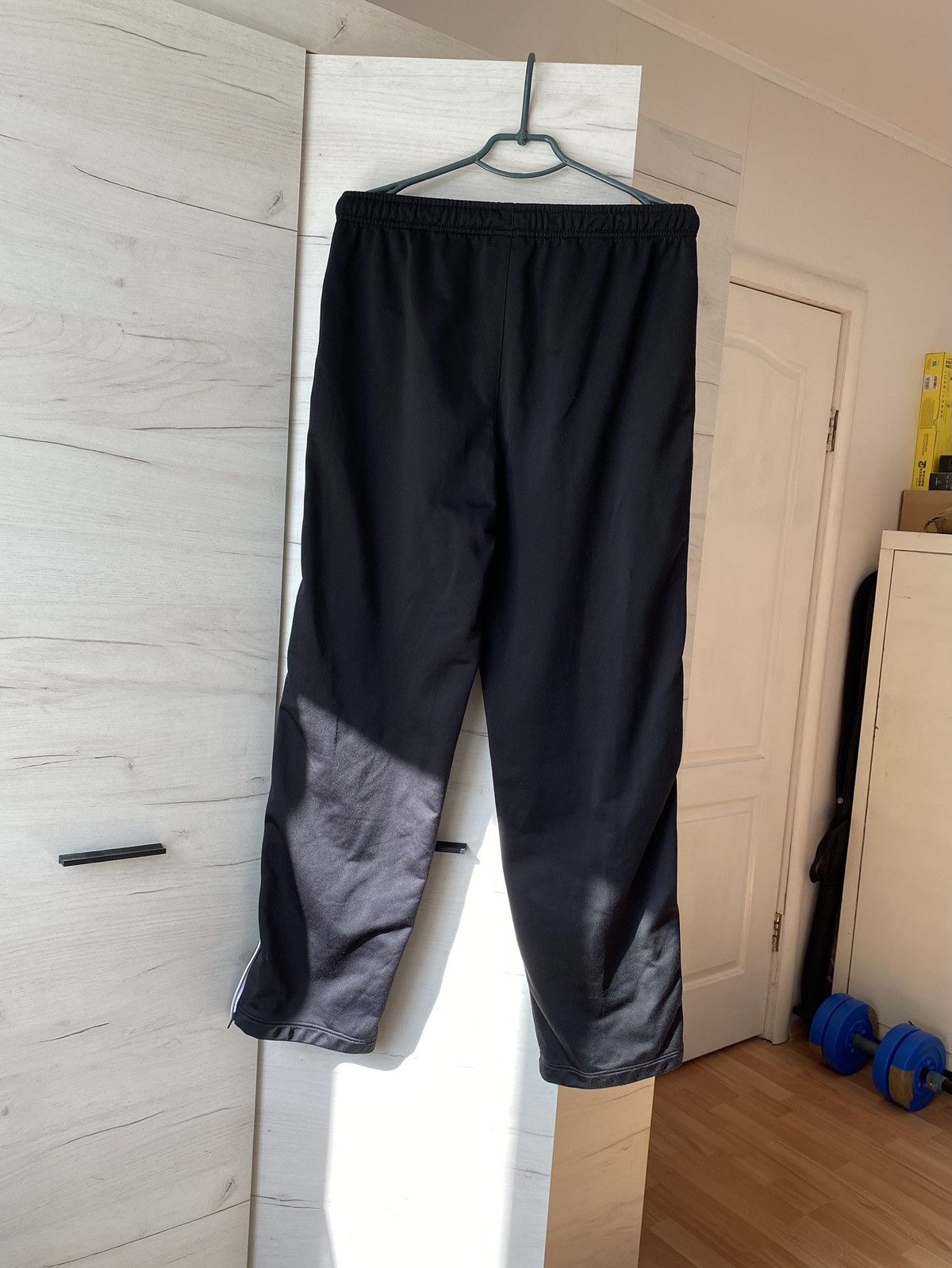 Nike × Vintage Vintage Men's Nike Baggy Pants with Lampasas Black Size M Size US 38 / EU 54 - 3 Thumbnail
