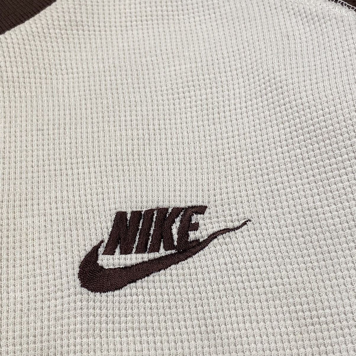 Nike × Vintage y2k Nike Thermal Waffle Longsleeve Tee Size US L / EU 52-54 / 3 - 3 Thumbnail