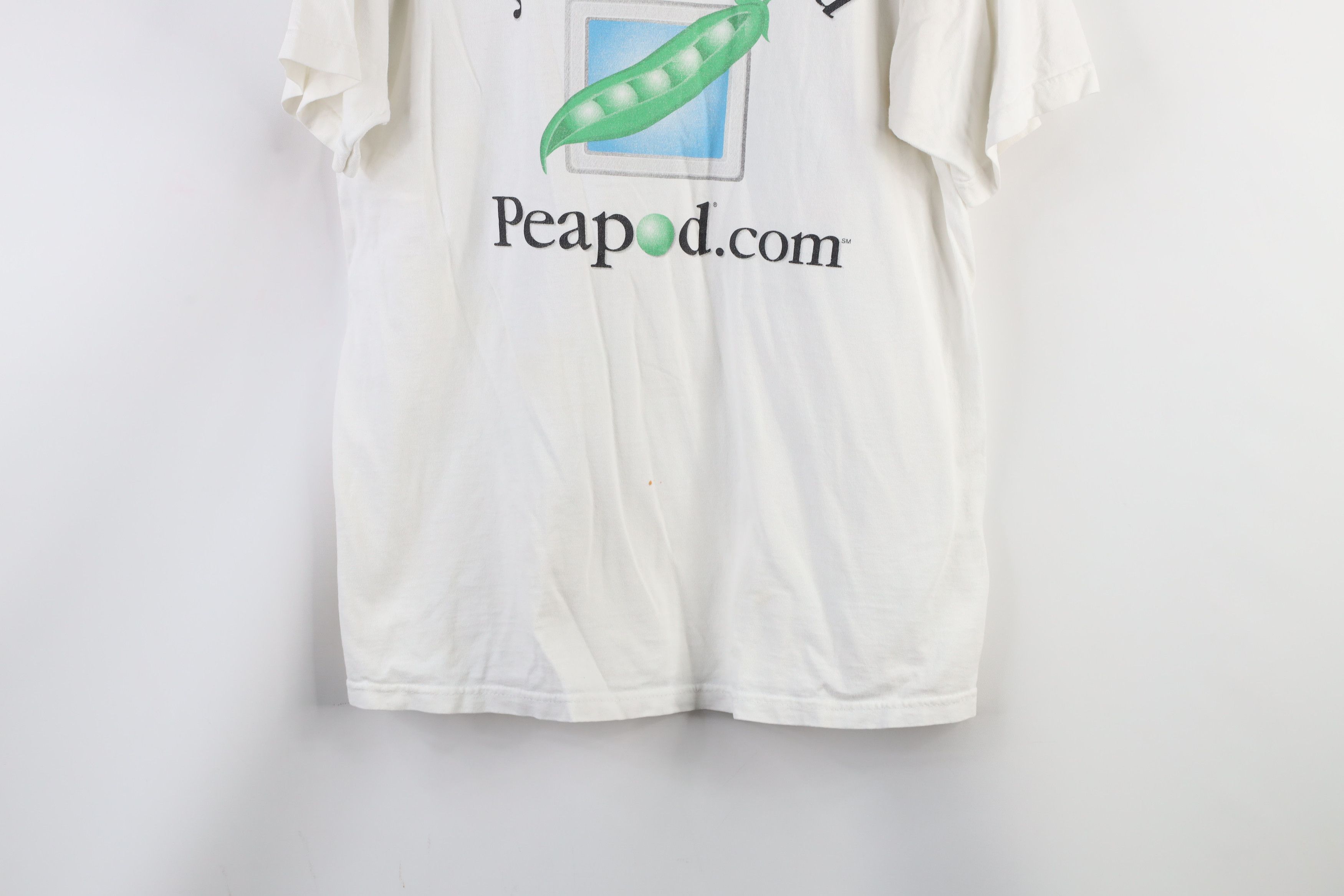 Vintage Vintage Streetwear Peapod Internet Grocer T-Shirt White Size US M / EU 48-50 / 2 - 9 Thumbnail