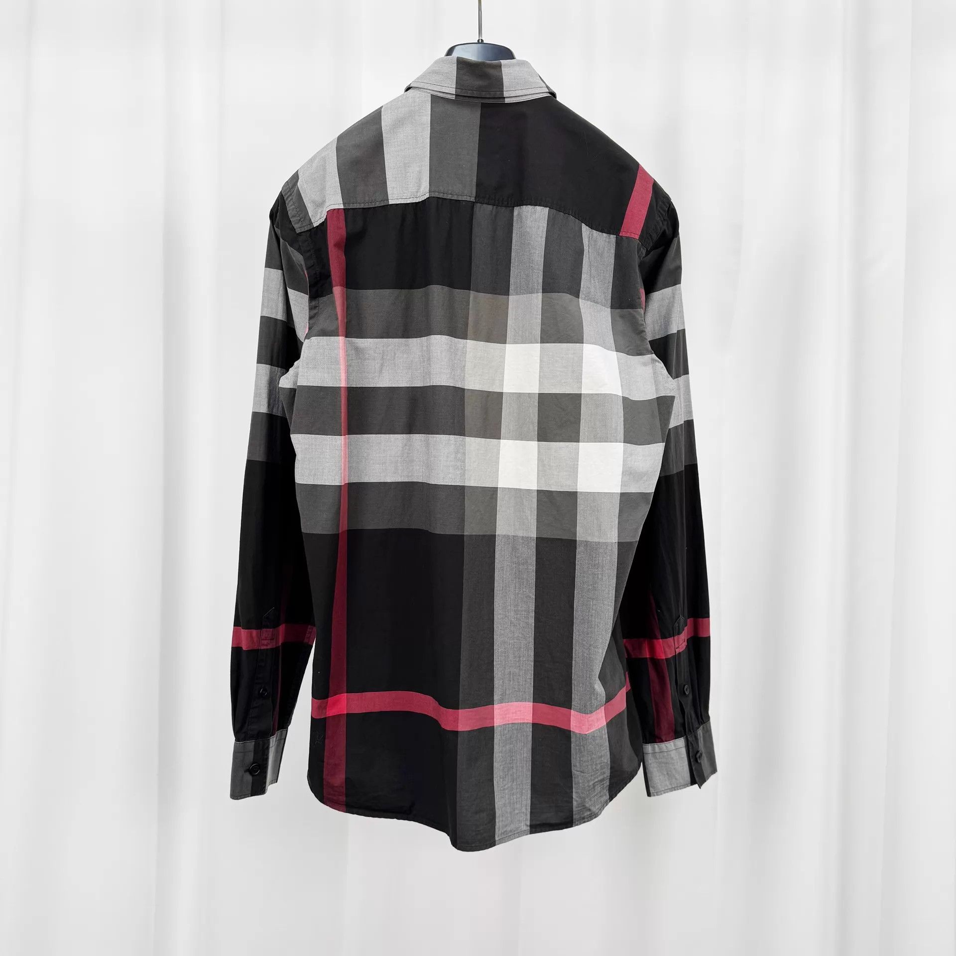 Burberry Burberry black gray check LS shirt S99new Size US S / EU 44-46 / 1 - 2 Thumbnail
