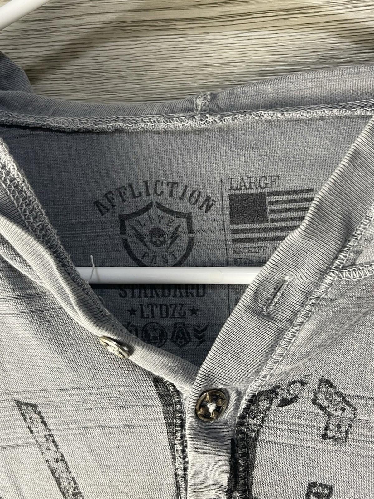 Affliction Y2K Affliction Hoodie Mens L Cross Skull Wings Pullover Size US L / EU 52-54 / 3 - 4 Thumbnail