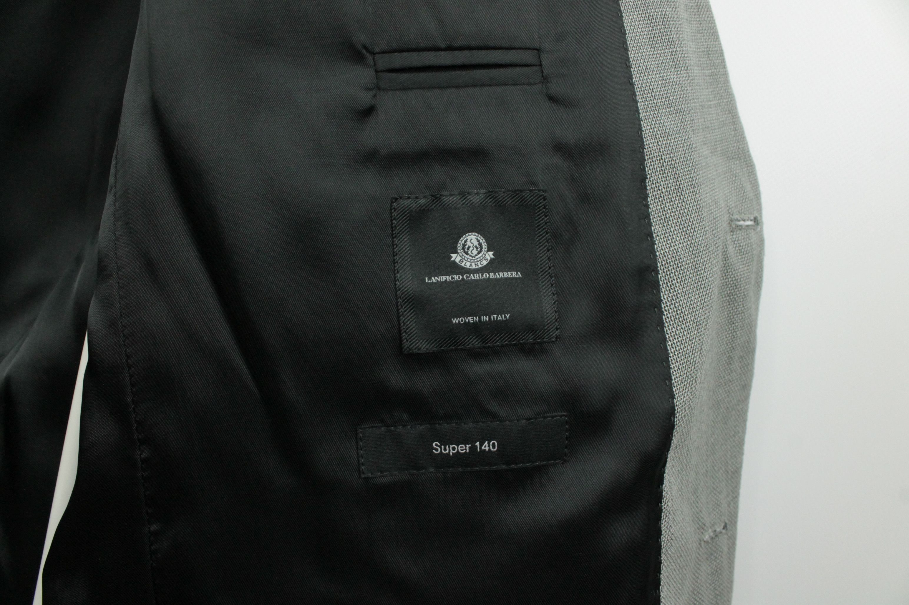 Hugo Boss Hugo Boss Novan5/Ben2 Slim Fit Gray Light 140's Wool Suit Size 44R - 8 Thumbnail