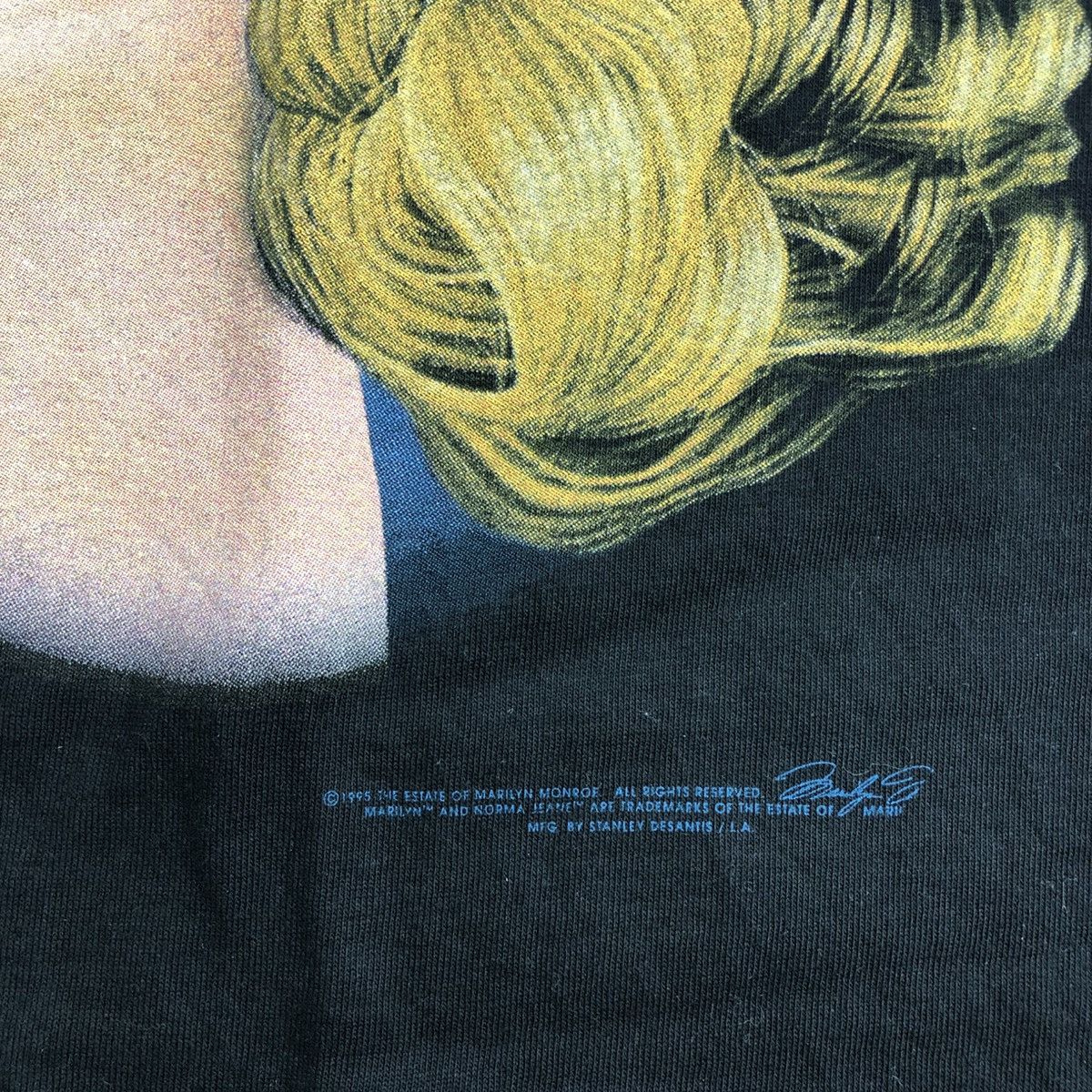 Band Tees × Vintage Vintage 1995 Marilyn Monroe USA Single Stetch T Shirt Size US XL / EU 56 / 4 - 4 Thumbnail