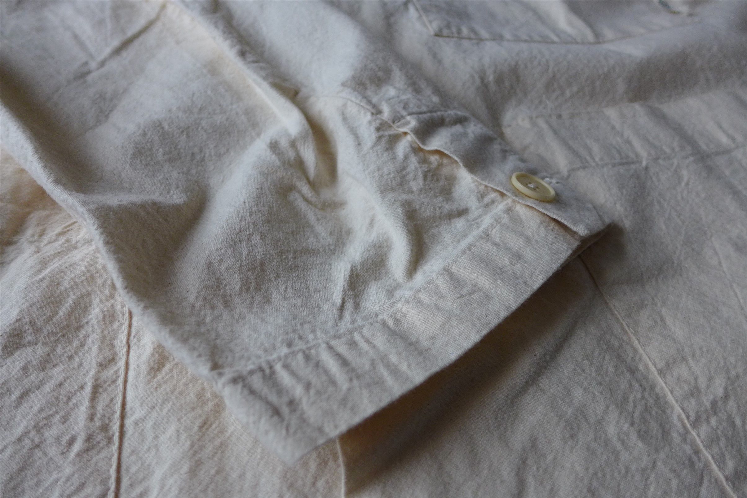 Barena Barena Oversized Stae Garzoto Overshirt - Ecru Cotton Size US L / EU 52-54 / 3 - 16 Thumbnail