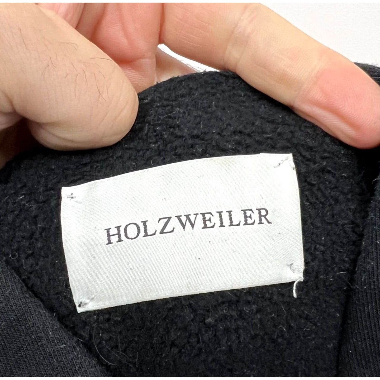 Holzweiler Holzweiler Black Hoodie S Regular Long Sleeve Navy Size US S / EU 44-46 / 1 - 3 Thumbnail