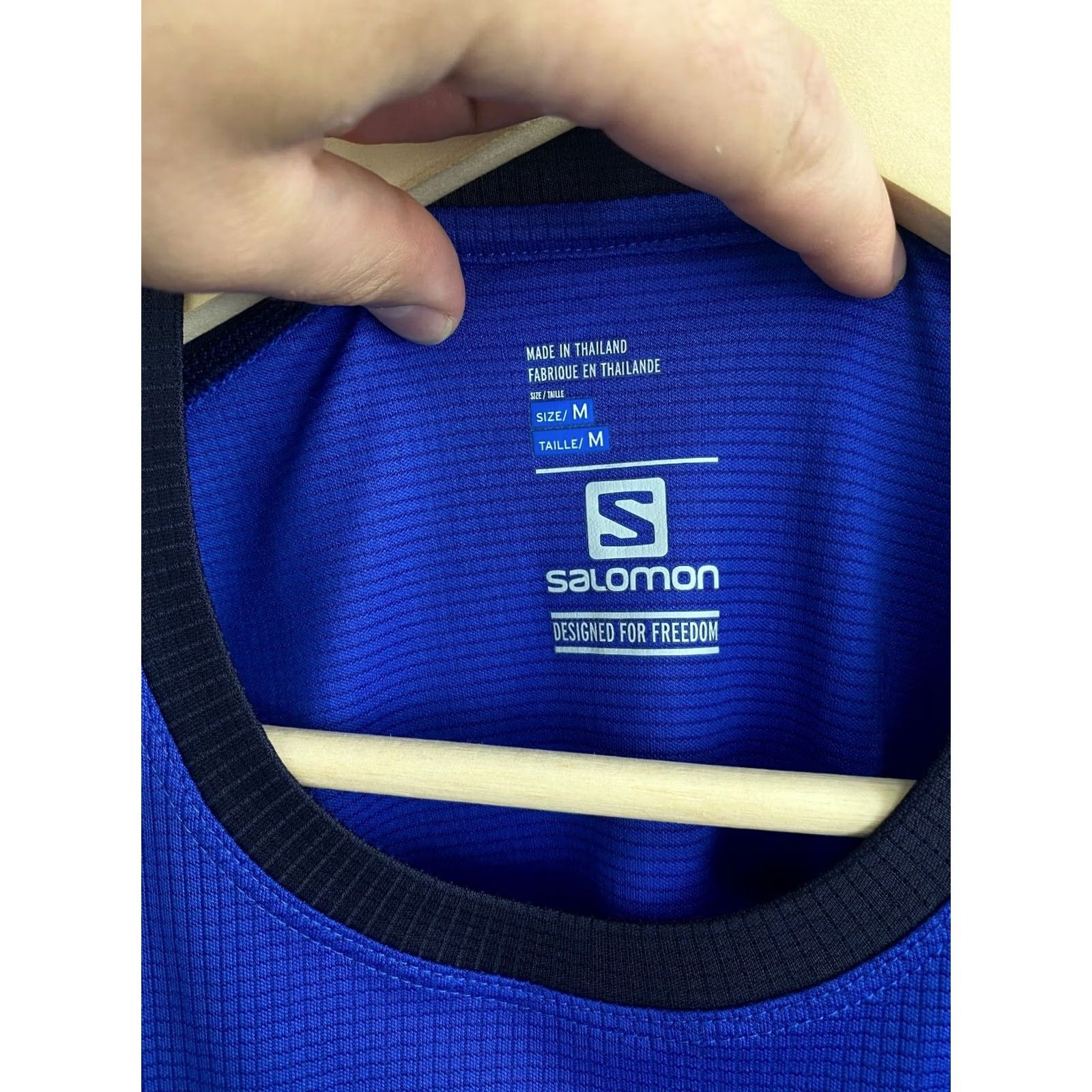 Salomon VINTAGE Salomon Outdoor T-Shirt M Blue Mens Size US M / EU 48-50 / 2 - 5 Thumbnail