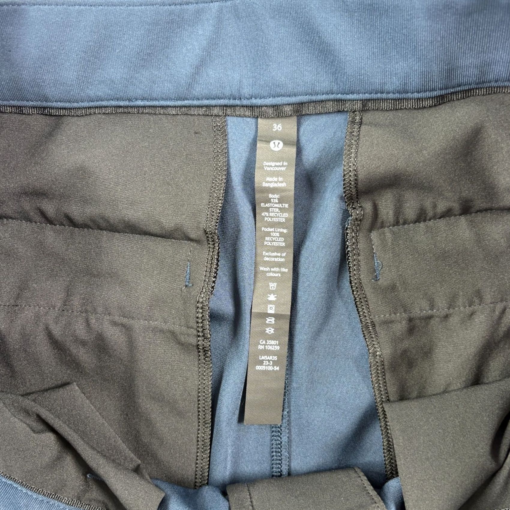 Lululemon Lululemon Pants Mens 36x31 Blue Chino ABC Warpstreme Classic Fit Preppy Pants Shirt? Size US 36 / EU 52 - 2 Thumbnail