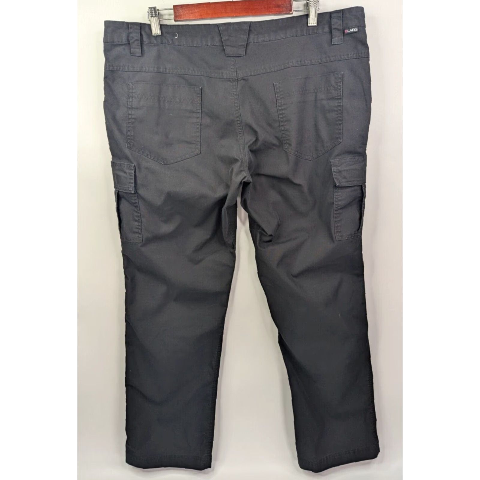 Vintage LAPG Cargo Pants Women's 18 Black Stretch Ops Tactical Ripstop Fade Resistant Pants Regular 18 Black Cargo Size 40" / US 18 - 4 Thumbnail