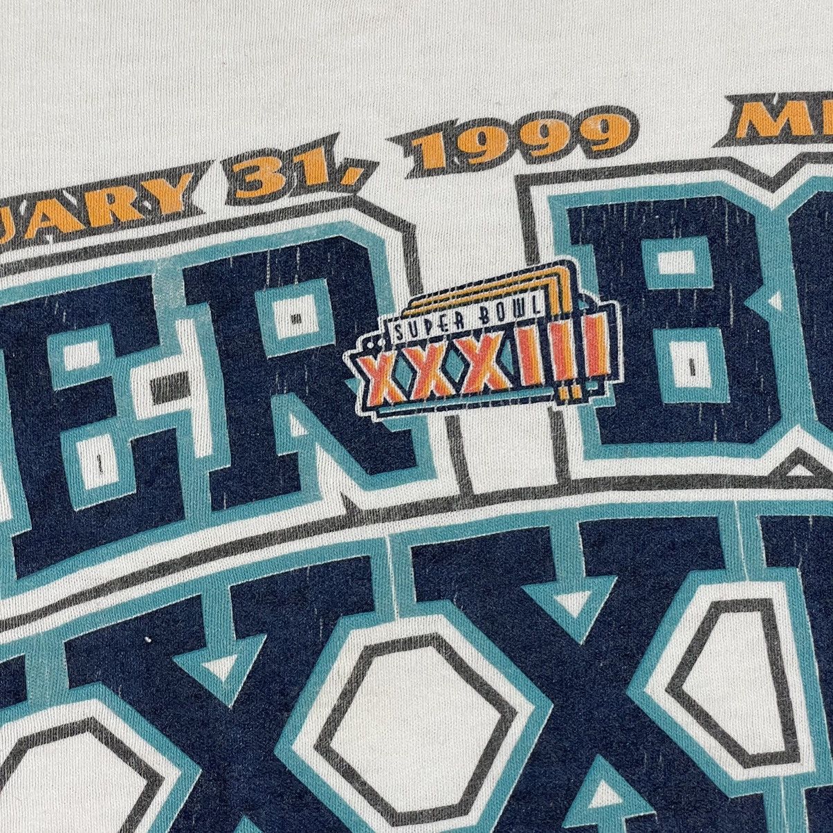 Vintage NFL FINAL 1999 Super Bowl XXXIII Broncos vs Falcons
