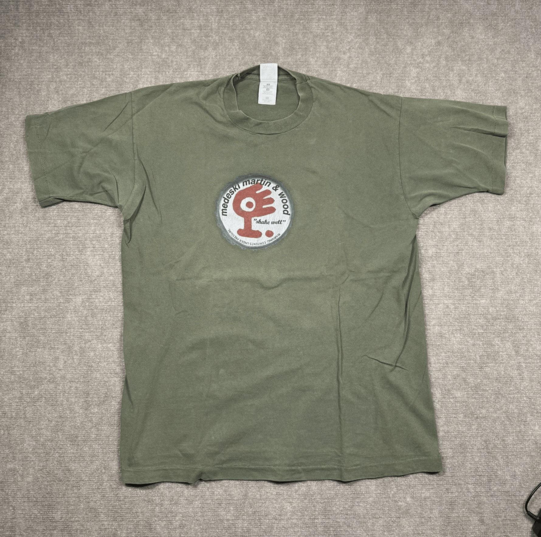 Fruit Of The Loom 1995 Medeski Martin And Wood T-Shirt XL Shake Well Green Size US XL / EU 56 / 4 - 1 Thumbnail