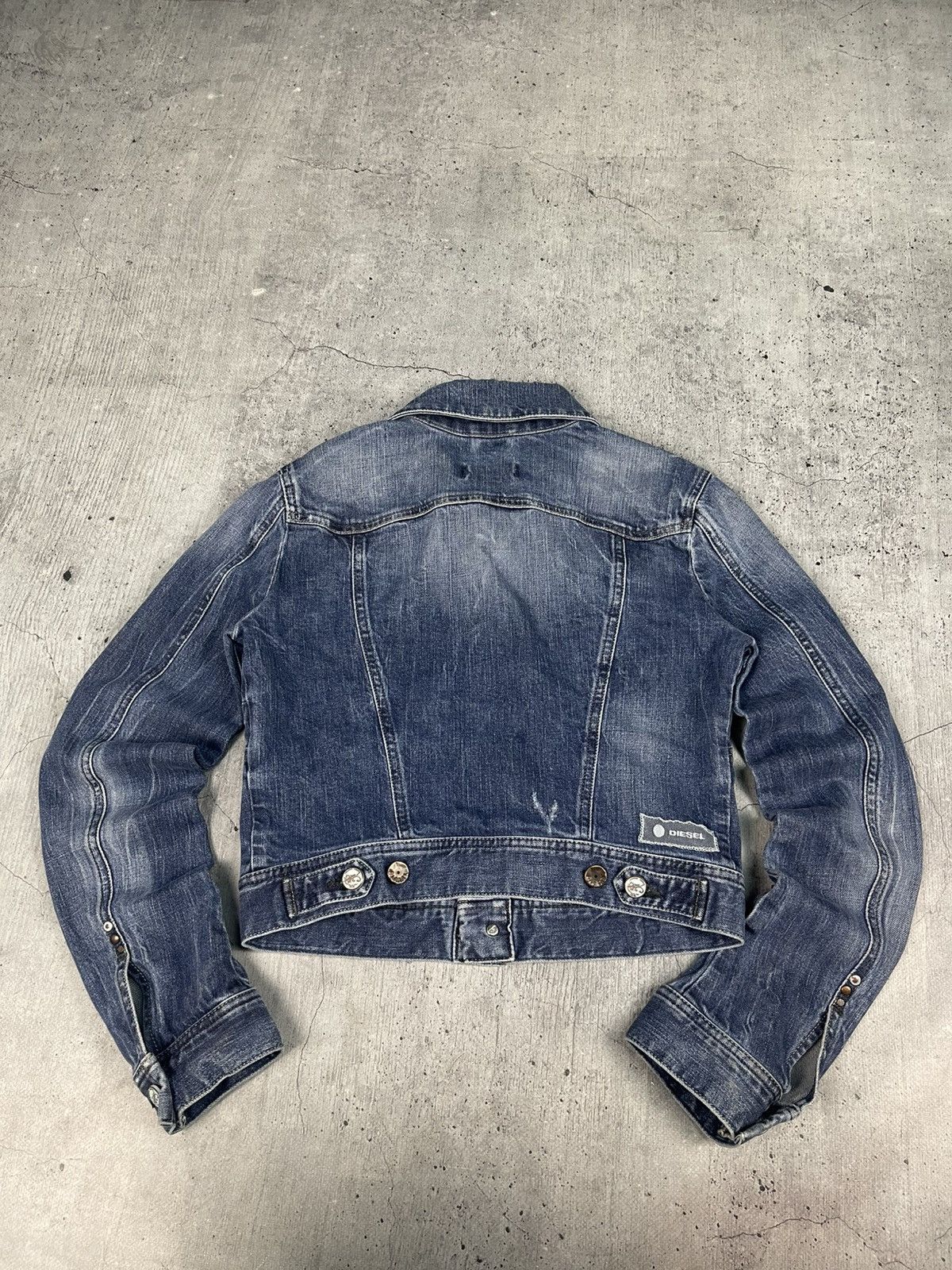 Diesel Diesel Vintage Y2K Washed Blue Denim Jeans Jacket Size M / US 6-8 / IT 42-44 - 15 Thumbnail
