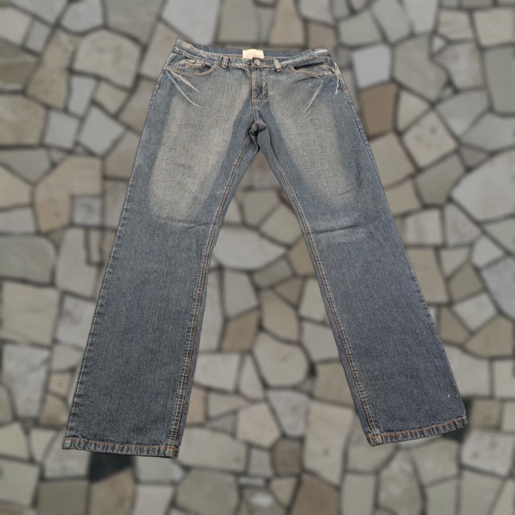 Express VINTAGE Brooklyn Xpress Jeans Mens 38x34 Blue Denim Faded Y2K Pants Size US 38 / EU 54 - 1 Thumbnail