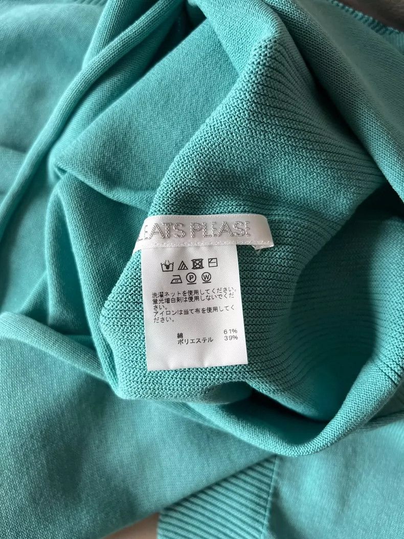 Issey Miyake Issey Miyake size:3 Light blue mixed cotton knitted sweate Size S / US 4 / IT 40 - 3 Thumbnail