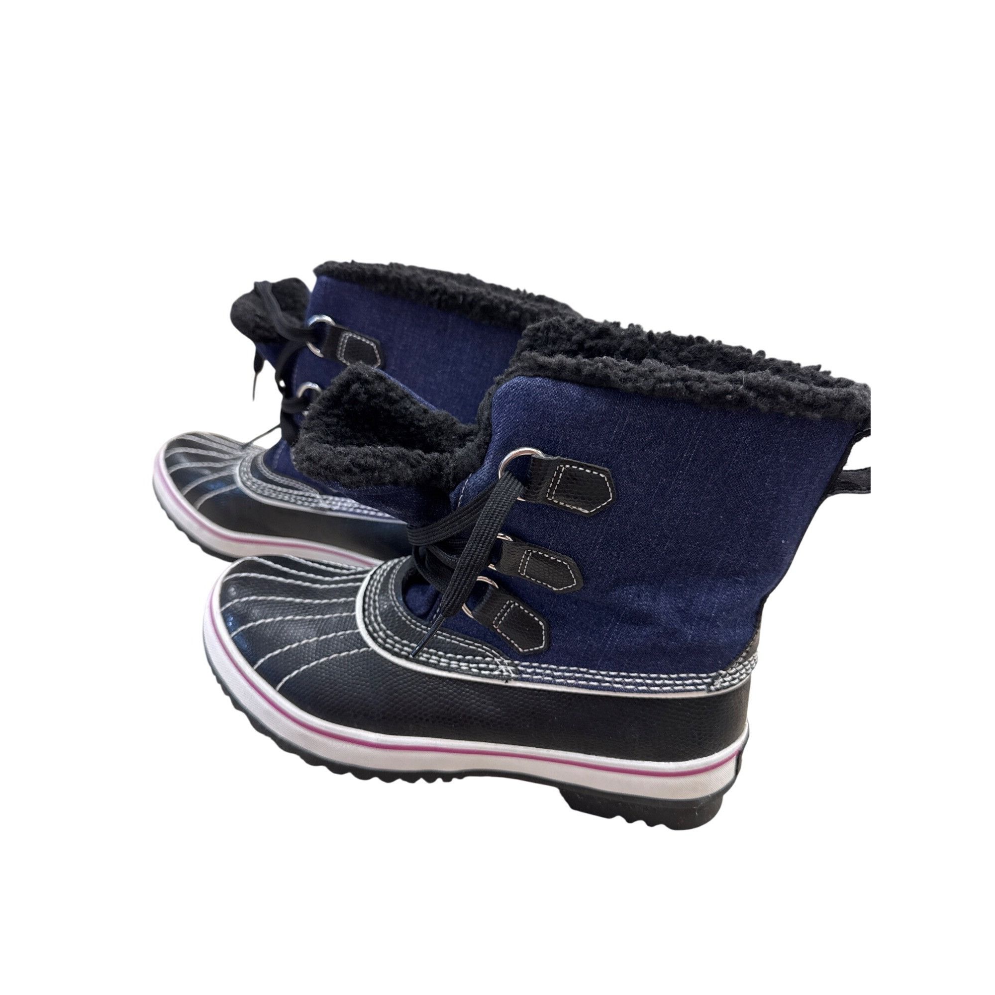 SKECHERS Skechers Outdoor Womens Blue Manmade Ankle Boots Size 7.5 S Size US 7.5 / EU 40-41 - 3 Thumbnail
