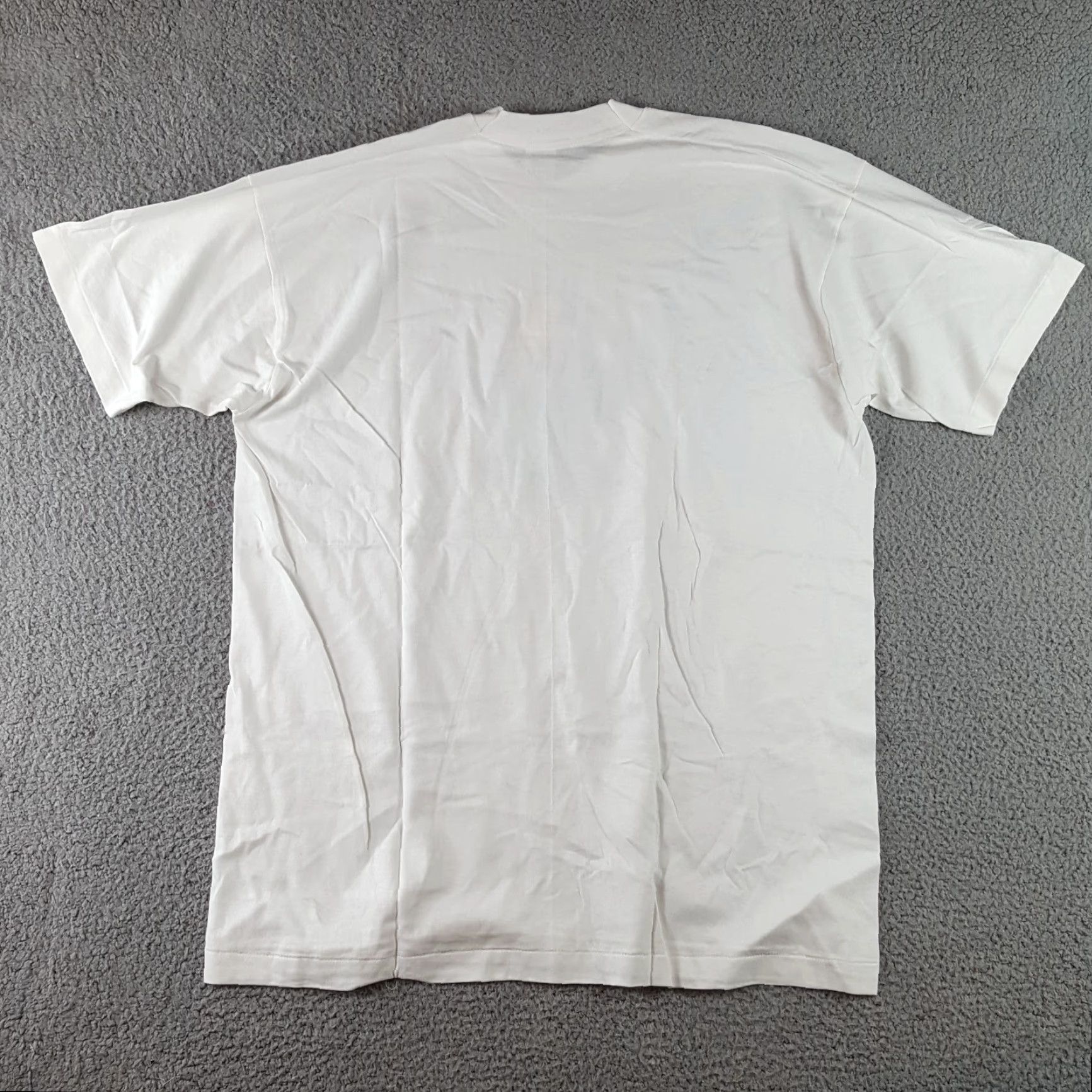 Fruit Of The Loom VINTAGE 90s Fruit of the Loom Western T-Shirt Size 2XL Cowboy Solid White Short Sleeve Festival Mens Size US XXL / EU 58 / 5 - 5 Thumbnail