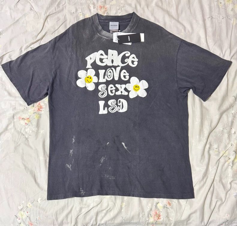 READYMADE READYMADE 24SS Smiley Print Short-Sleeve T-Shirt - dmc Size US XL / EU 56 / 4 - 1 Thumbnail