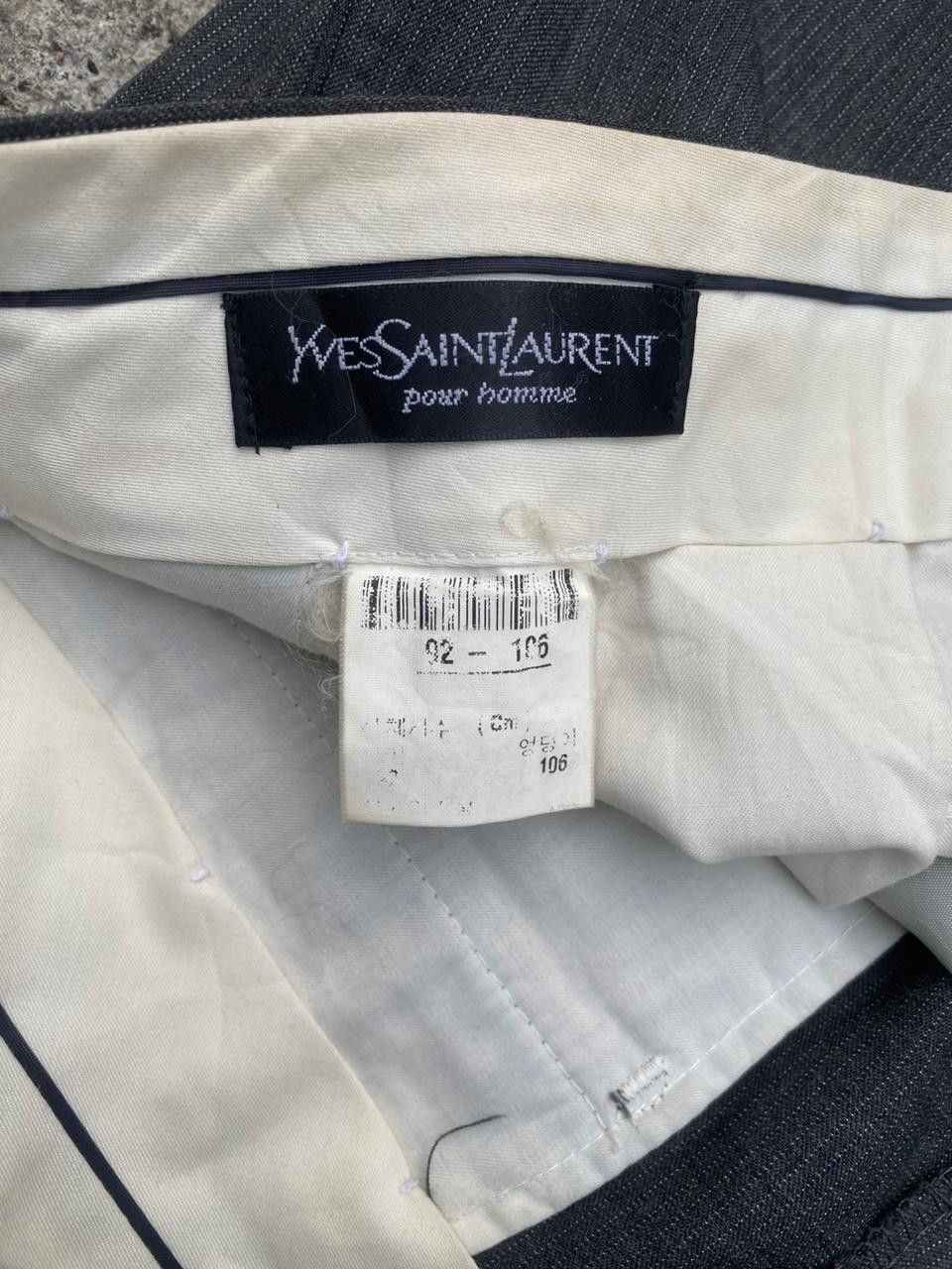 Yves Saint Laurent 90s Yves Saint Lauren Pour Homme Trousers Size US 35 - 3 Thumbnail