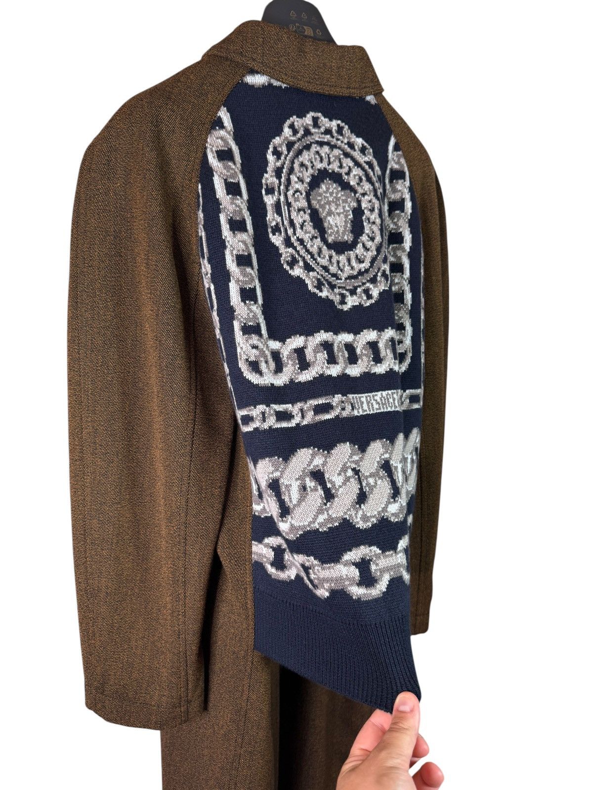 Versace Versace Men’s Brown Coat with Medusa Details Size 48 IT Size US M / EU 48-50 / 2 - 6 Thumbnail