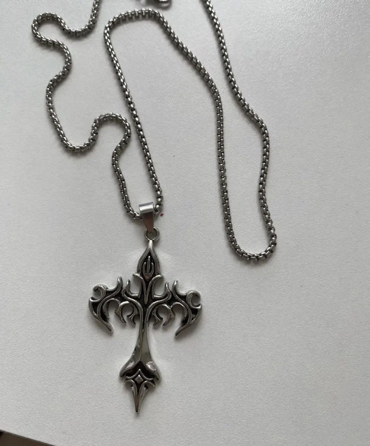 Japanese Brand Gothic Skeleton Cross Necklace Size ONE SIZE - 1 Thumbnail