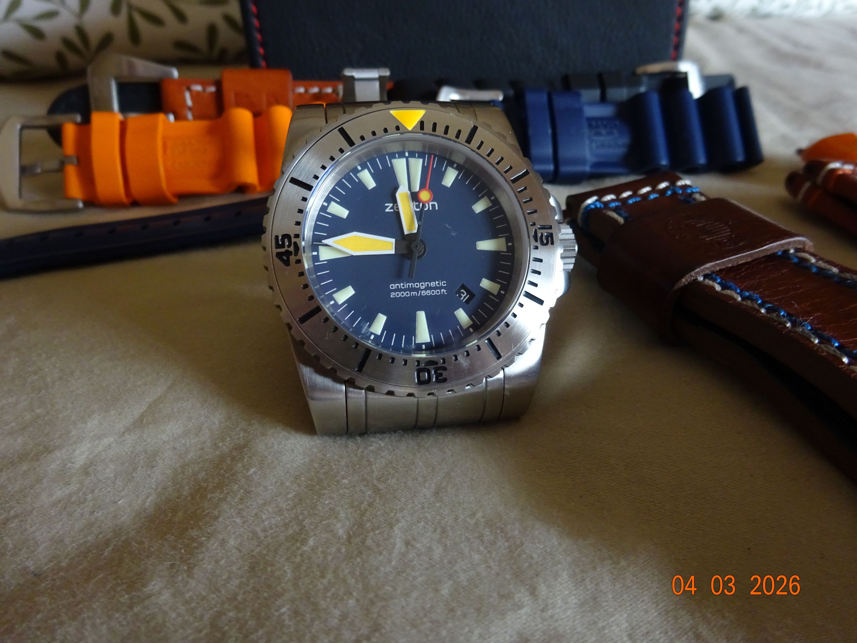 Other ZENTON M45 SILVER LIMITED EDITION - 2000M DIVER! Size ONE SIZE - 2 Thumbnail
