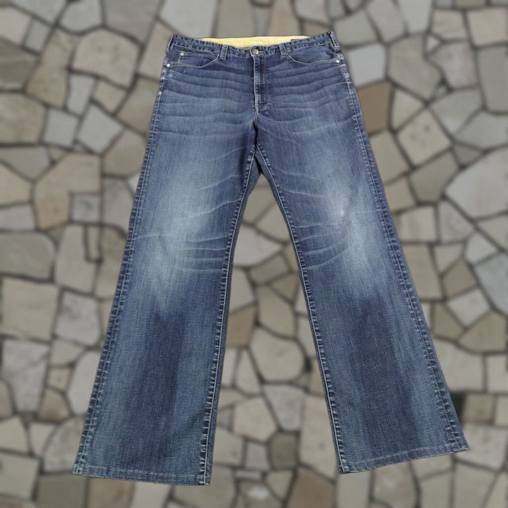 Vintage Agave Jeans Mens 40 Blue Denim Straight Relaxed USA Pragmatist Nirvana Flex Cotton Polyester Spandex Stretch Pockets ZIP 32in Inseam Size US 40 / EU 56 - 1 Thumbnail