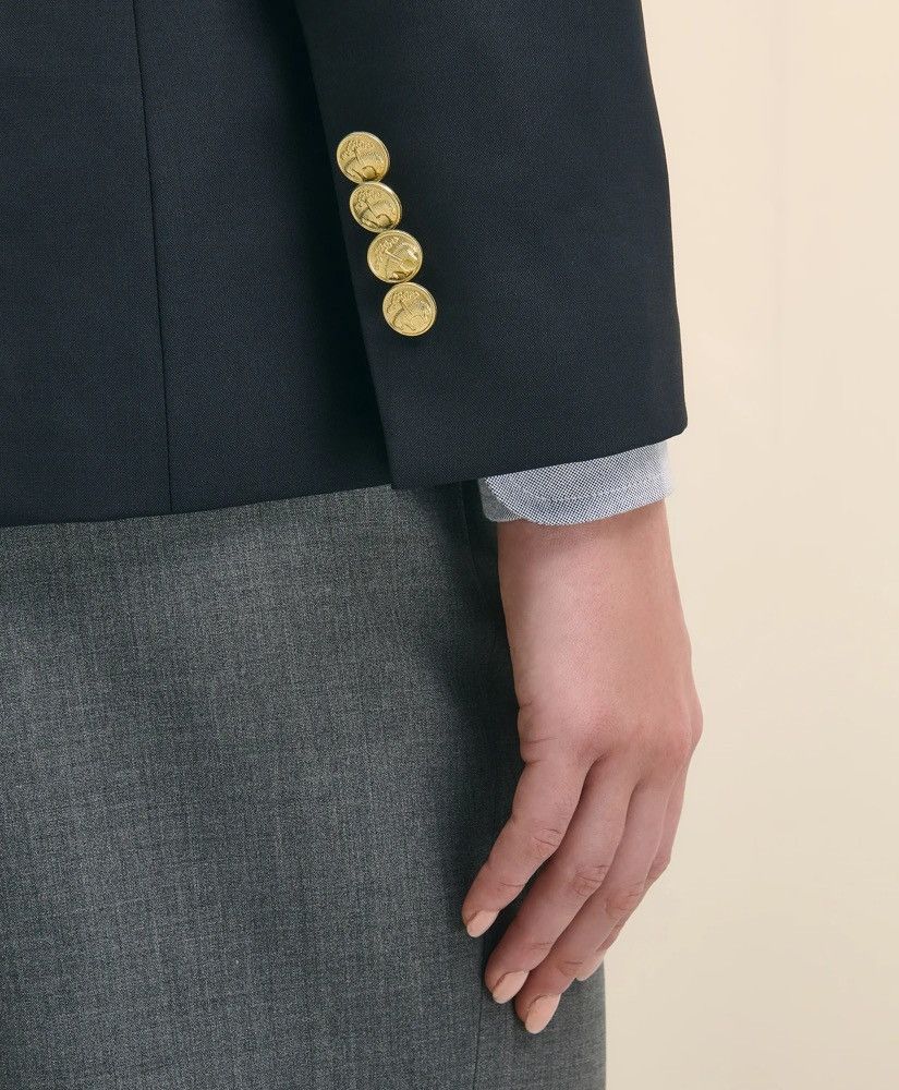 Brooks Brothers × Designer Brooks Brothers Wool Two-Button Blazer Size XS / US 0-2 / IT 36-38 - 14 Thumbnail