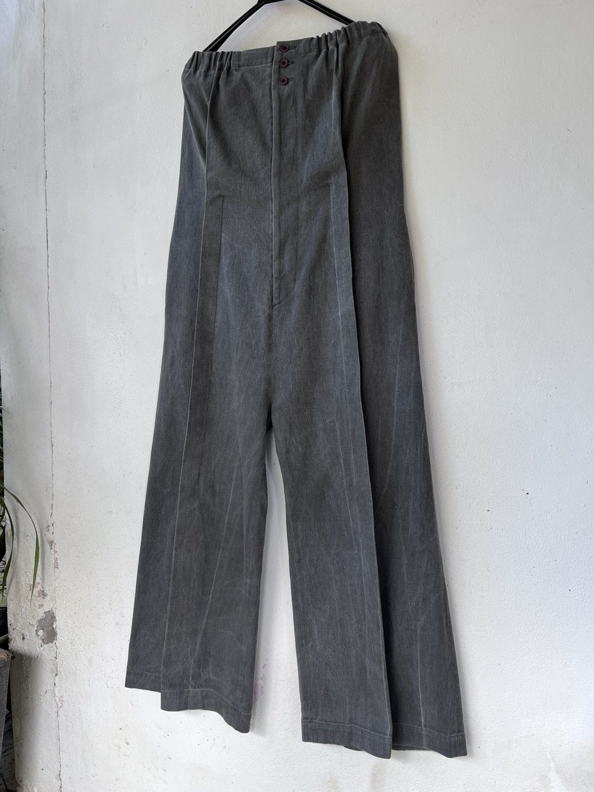 Limi Feu LIMI feu Yohji Yamamoto Avant-Garde Pleated Wide Pants Size 32" / US 10 / IT 46 - 14 Thumbnail