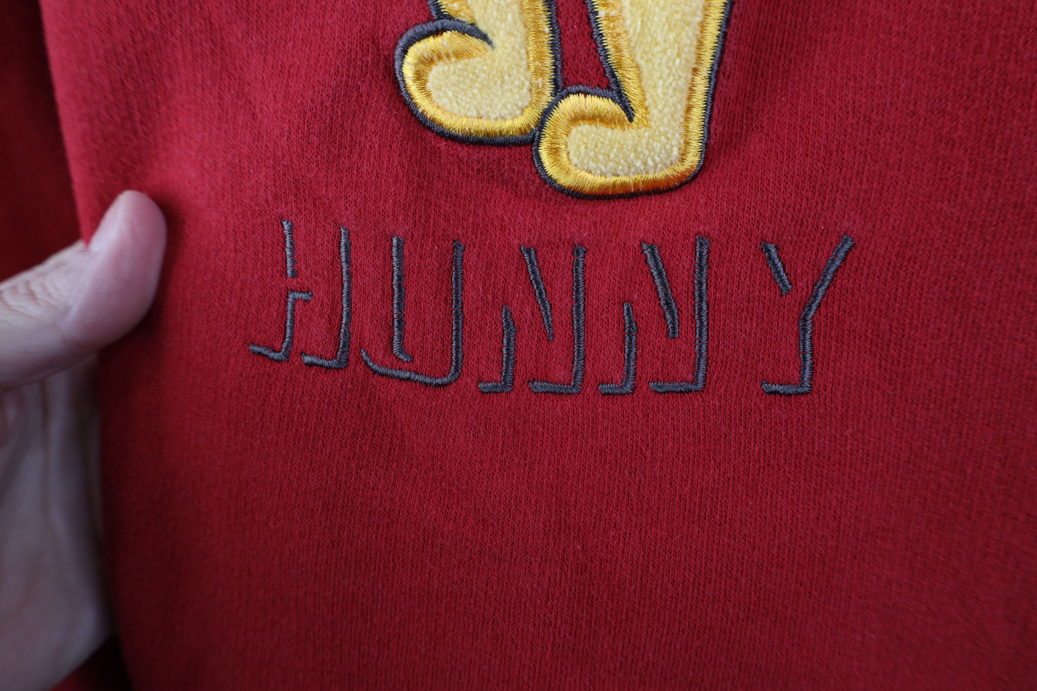 Disney Vintage Disney Winnie the Pooh Hunny V-Neck Sweatshirt Red Size XXL / US 16-18 / IT 52-54 - 5 Thumbnail
