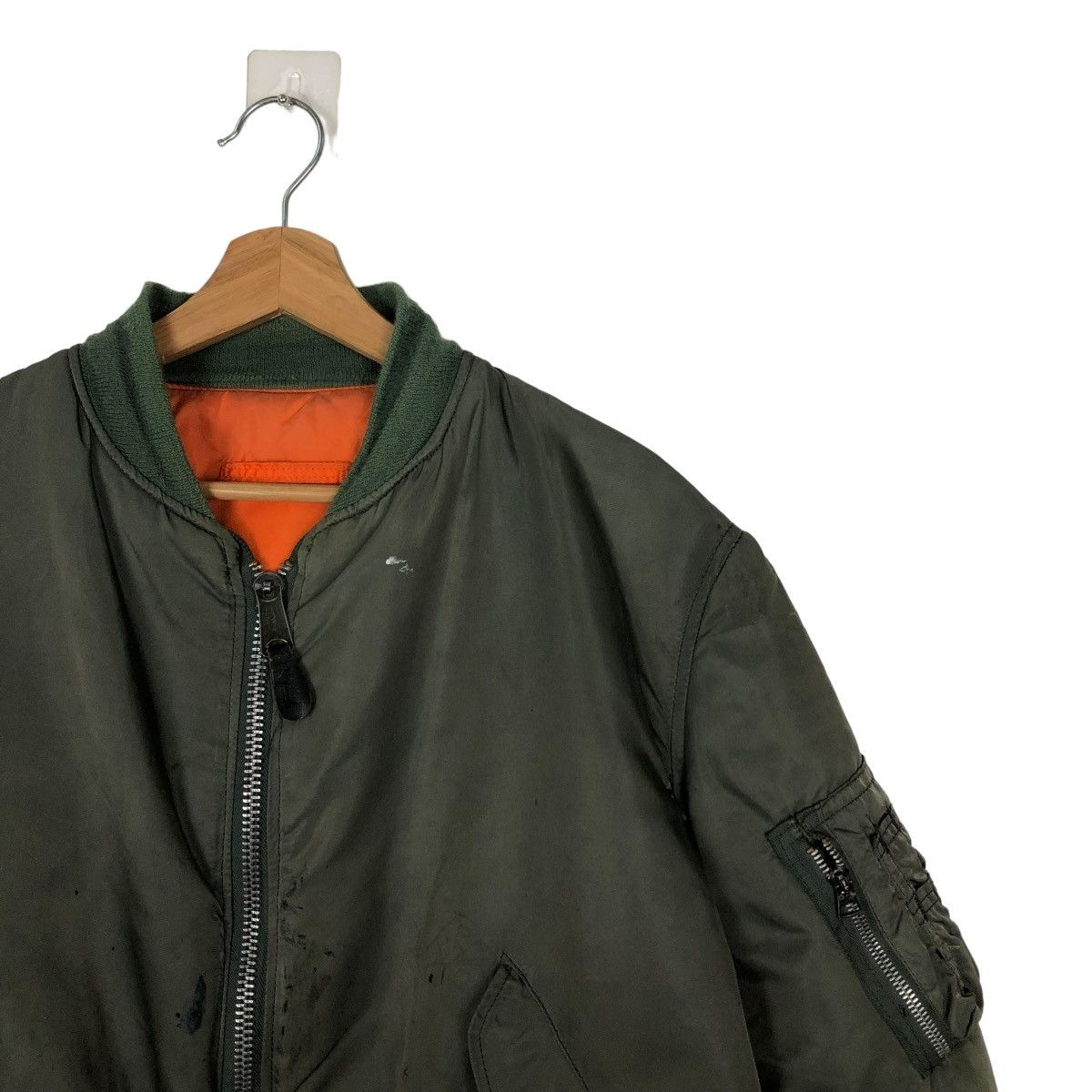 Alpha Industries 🔥VINTAGE MA-1 BOMBER JACKET REVERSIBLE APLHA INDUSTRIES USA Size US M / EU 48-50 / 2 - 5 Thumbnail