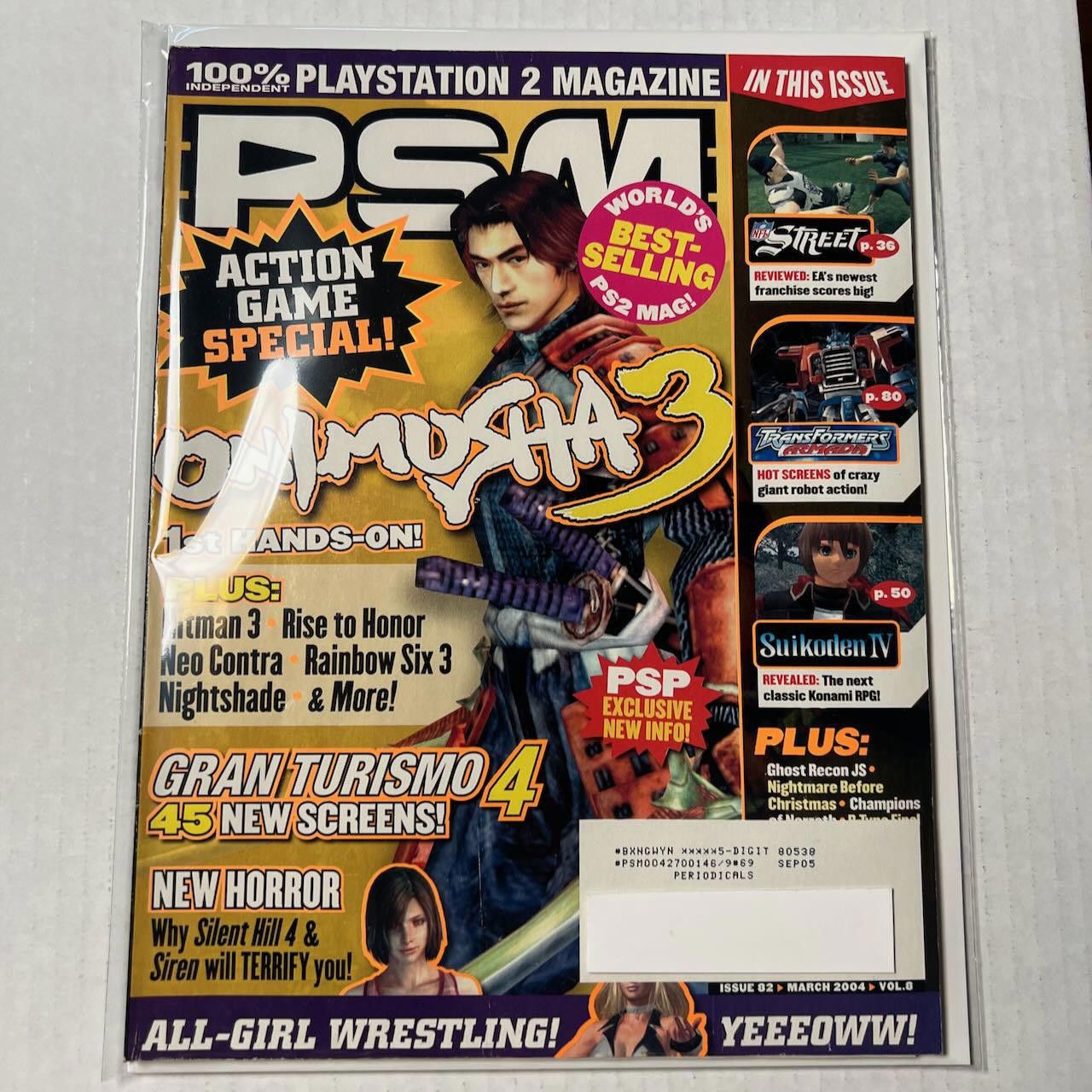 Playstation PSM Magazine #82 MAR 2004 Onimusha 3 Special PS2 Size ONE SIZE - 1 Thumbnail