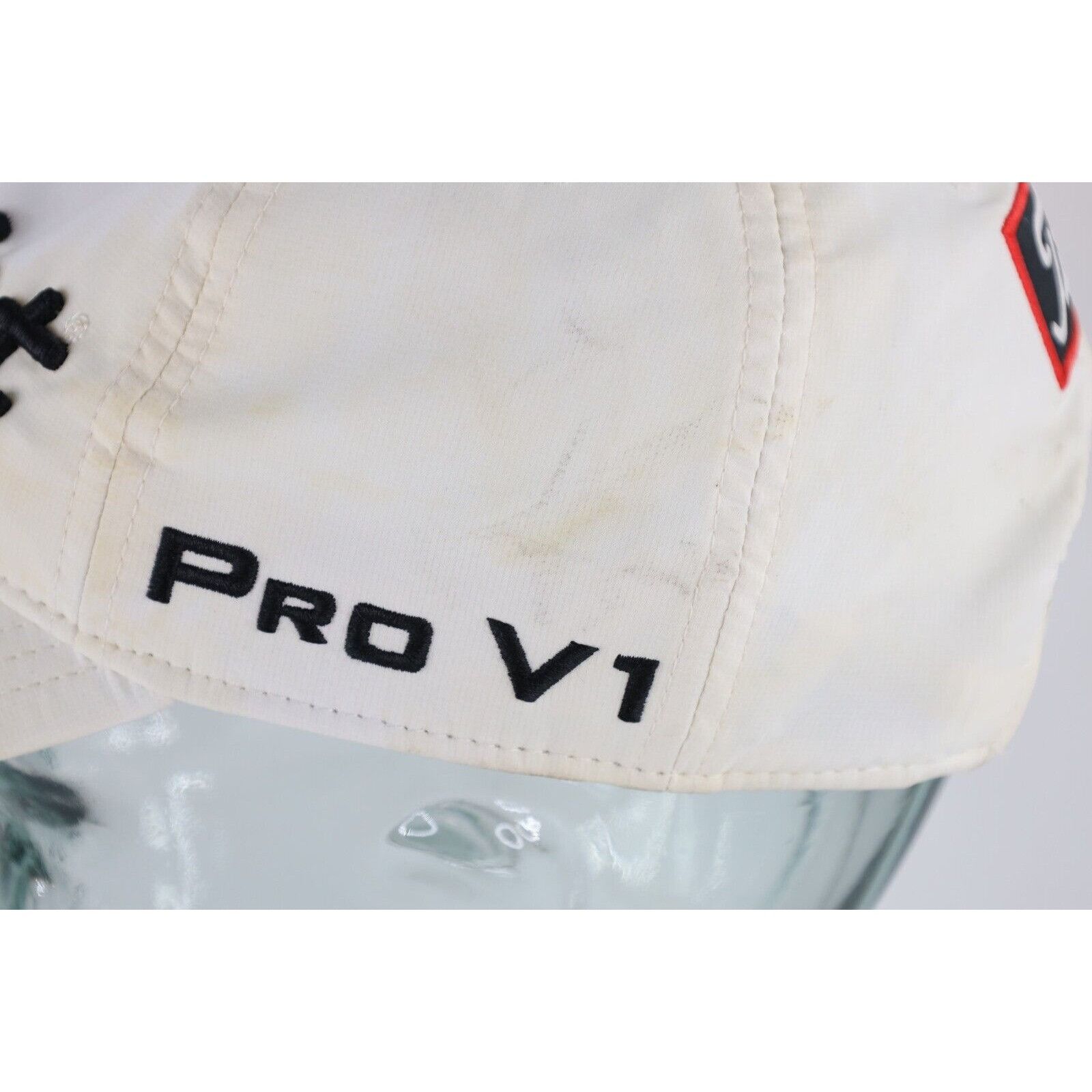 Titleist Distressed Spell Out Titleist FootJoy Pro V1 Golf Hat Size ONE SIZE - 5 Thumbnail