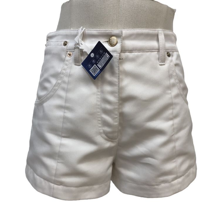Louis Vuitton Louis Vuitton White Cotton Shorts Size 34 Size 24" / US 00 / IT 34 - 1 Thumbnail